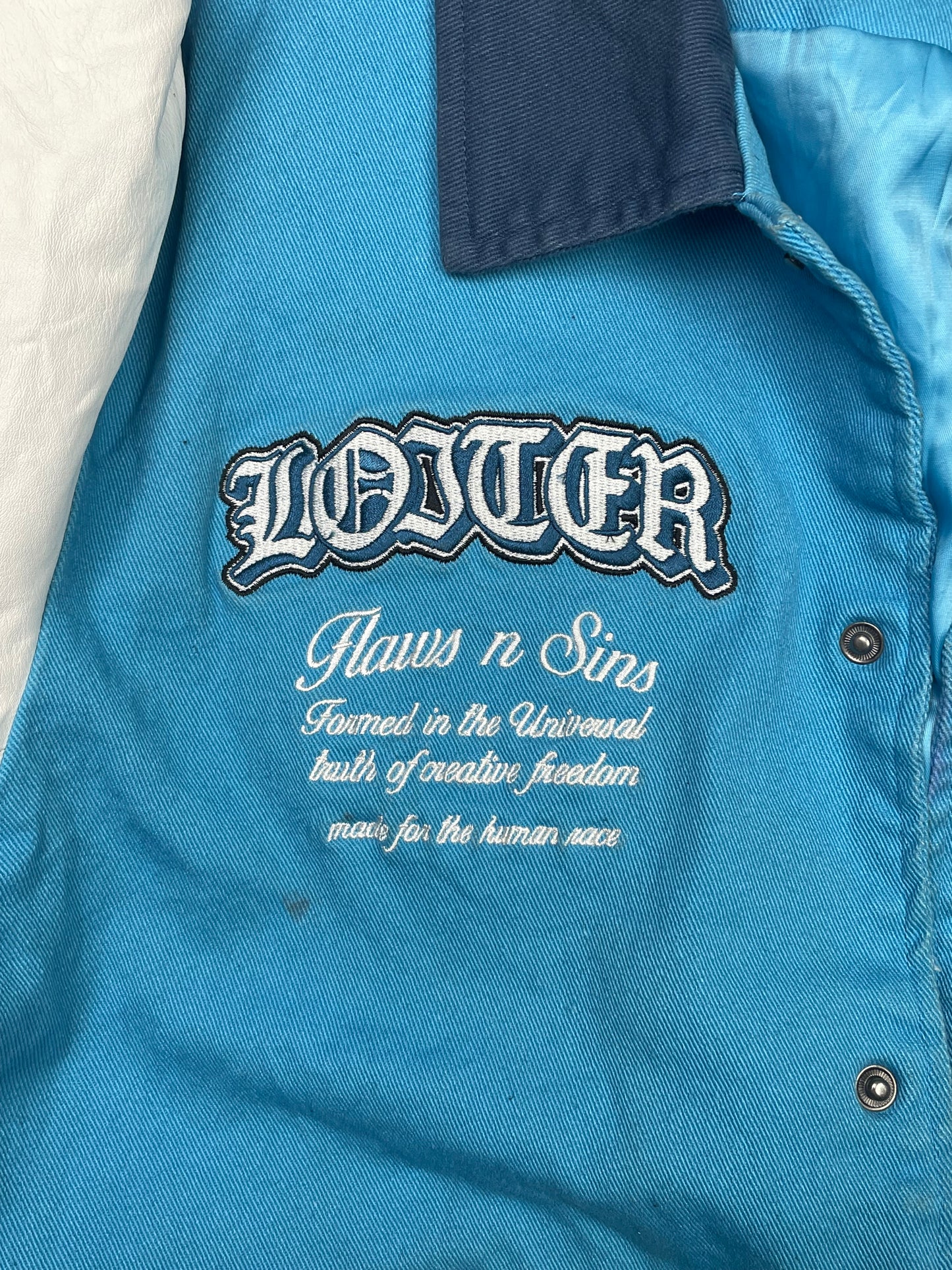 Loiter “FlawsNSins” Varisty jacket