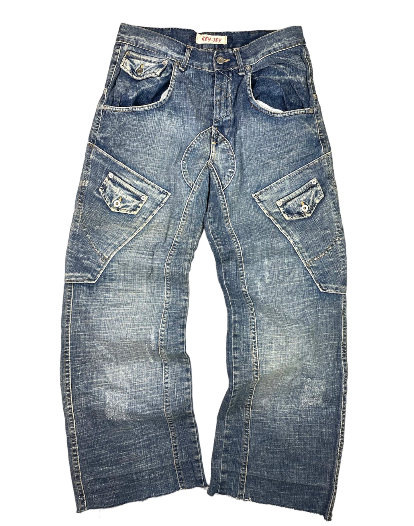 Vintage Japanese Brand Washed Denim Pants