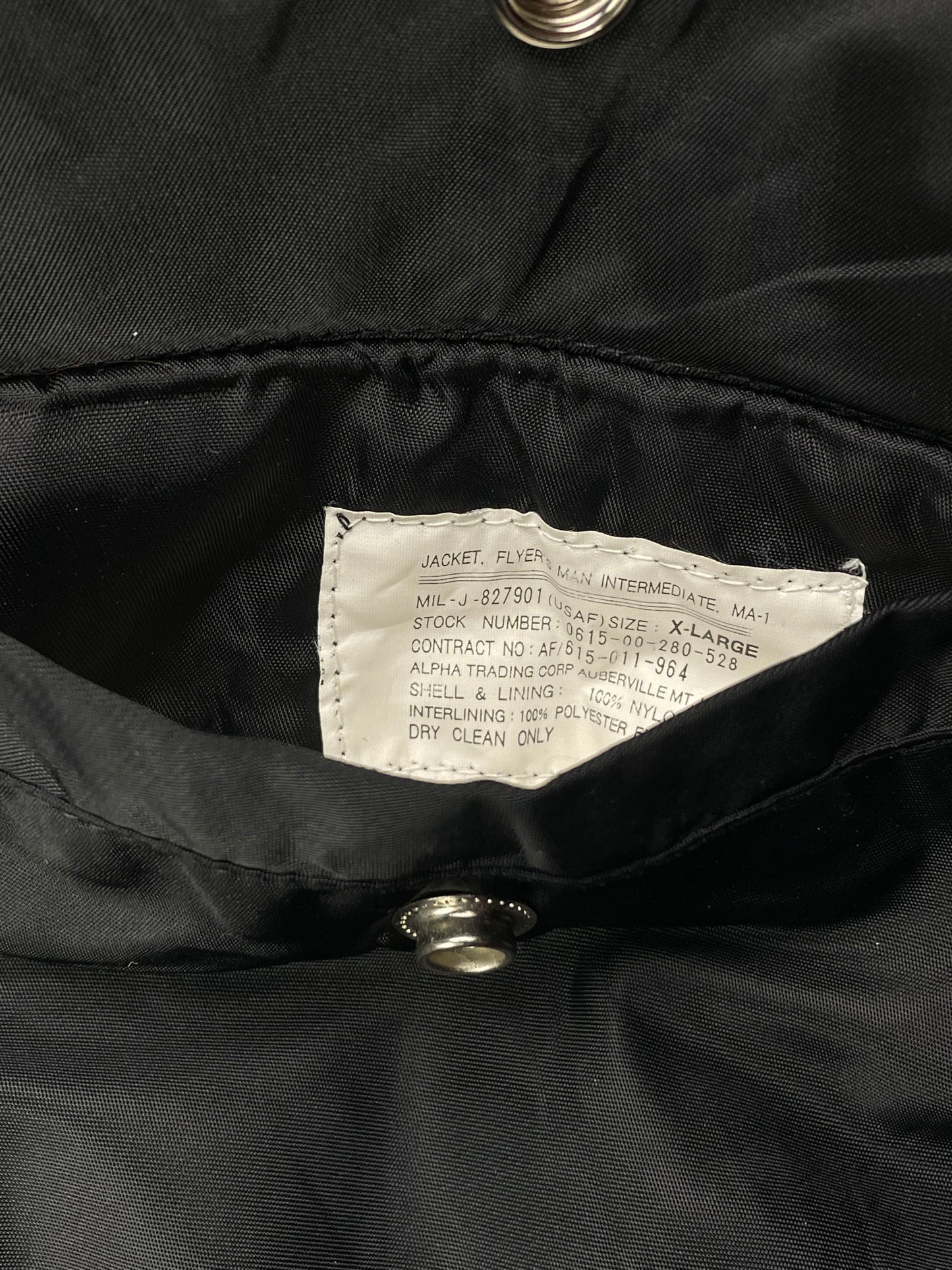 Vintage Alpha Industries Military MA-1 Bomber