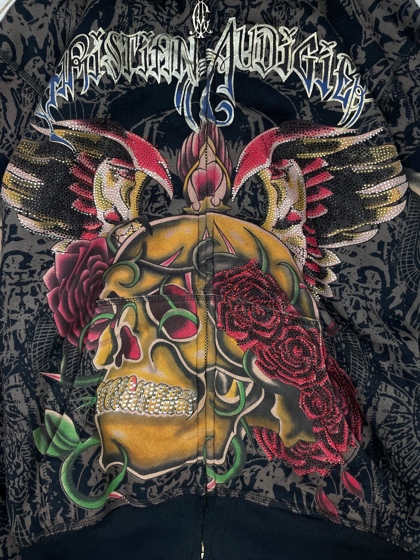 Vintage Christian Audiger “Rhinestones” Hoodie