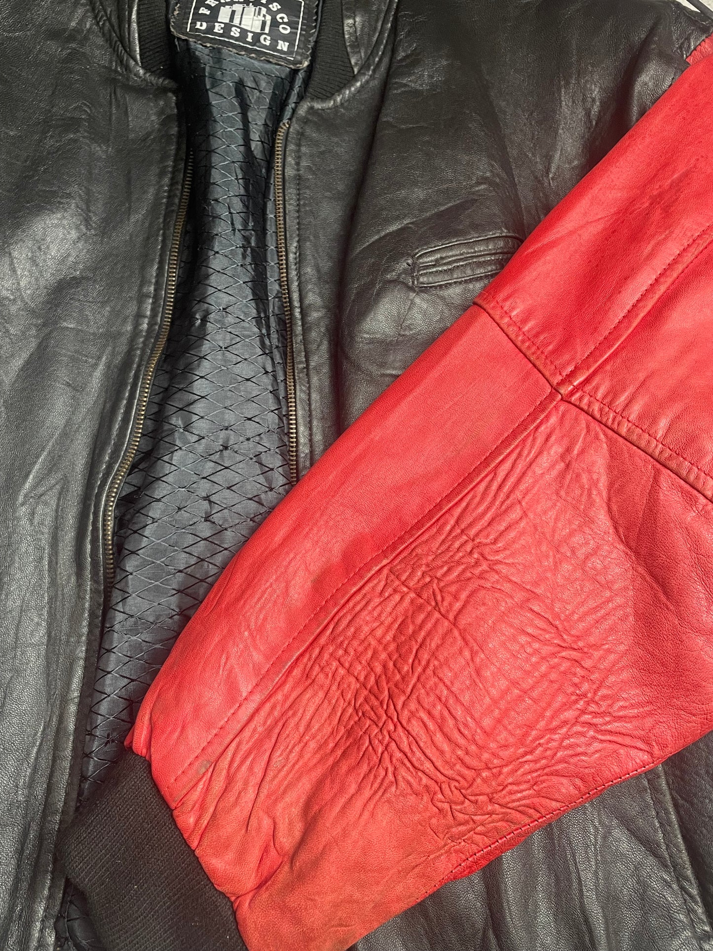 80’s Fransisco Design Leather Varsity