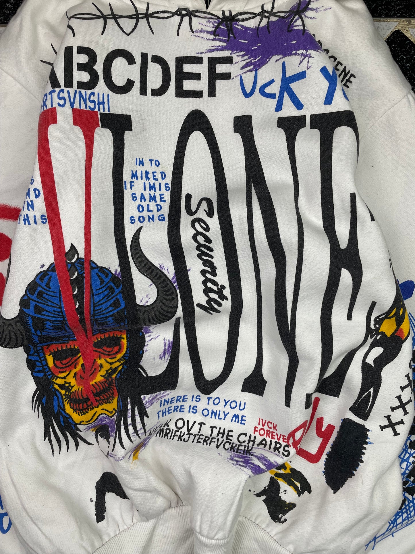 Vlone F*ck You Allover Printed Hoodie