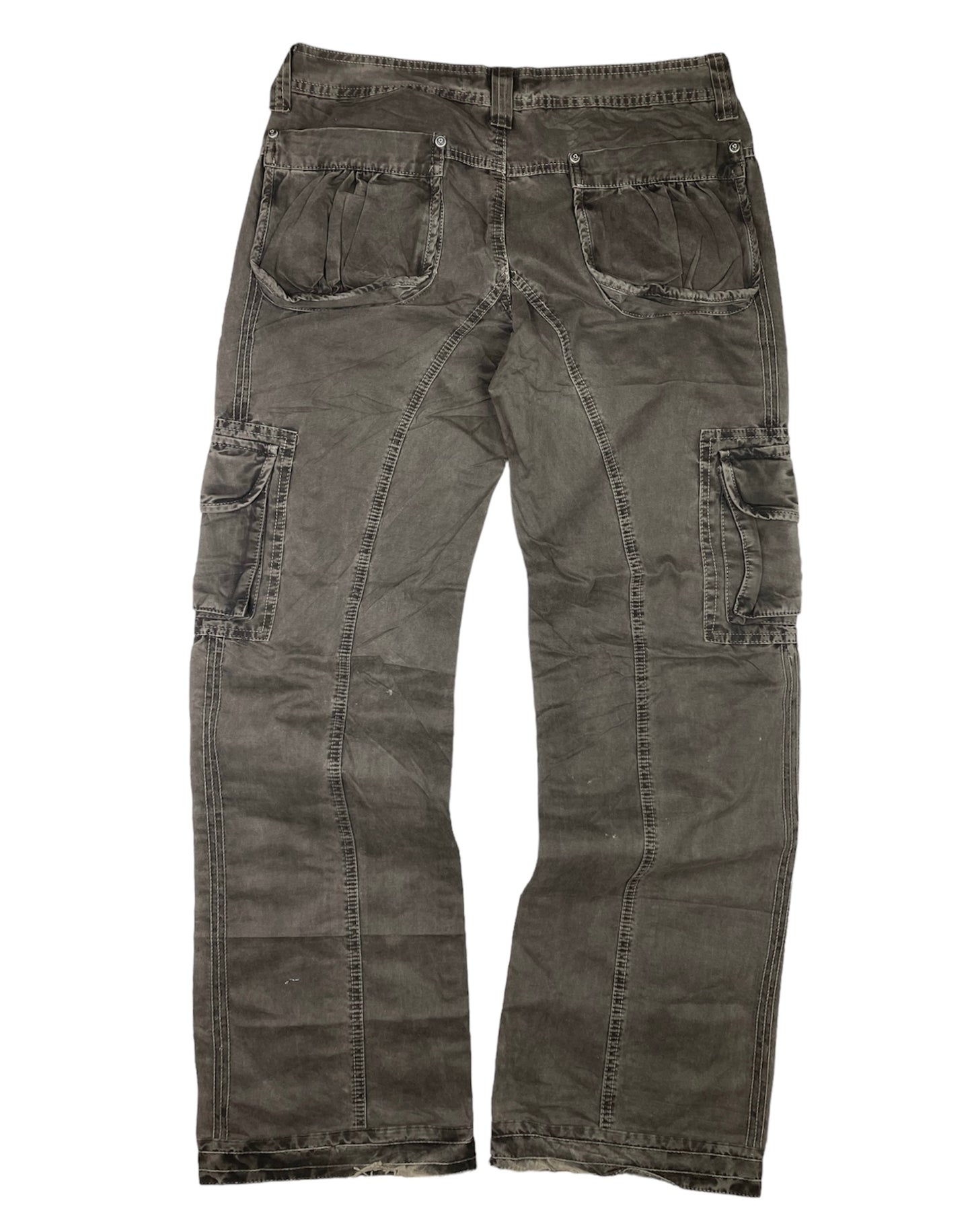 Vintage Y2k Brown Washed Cargo pants