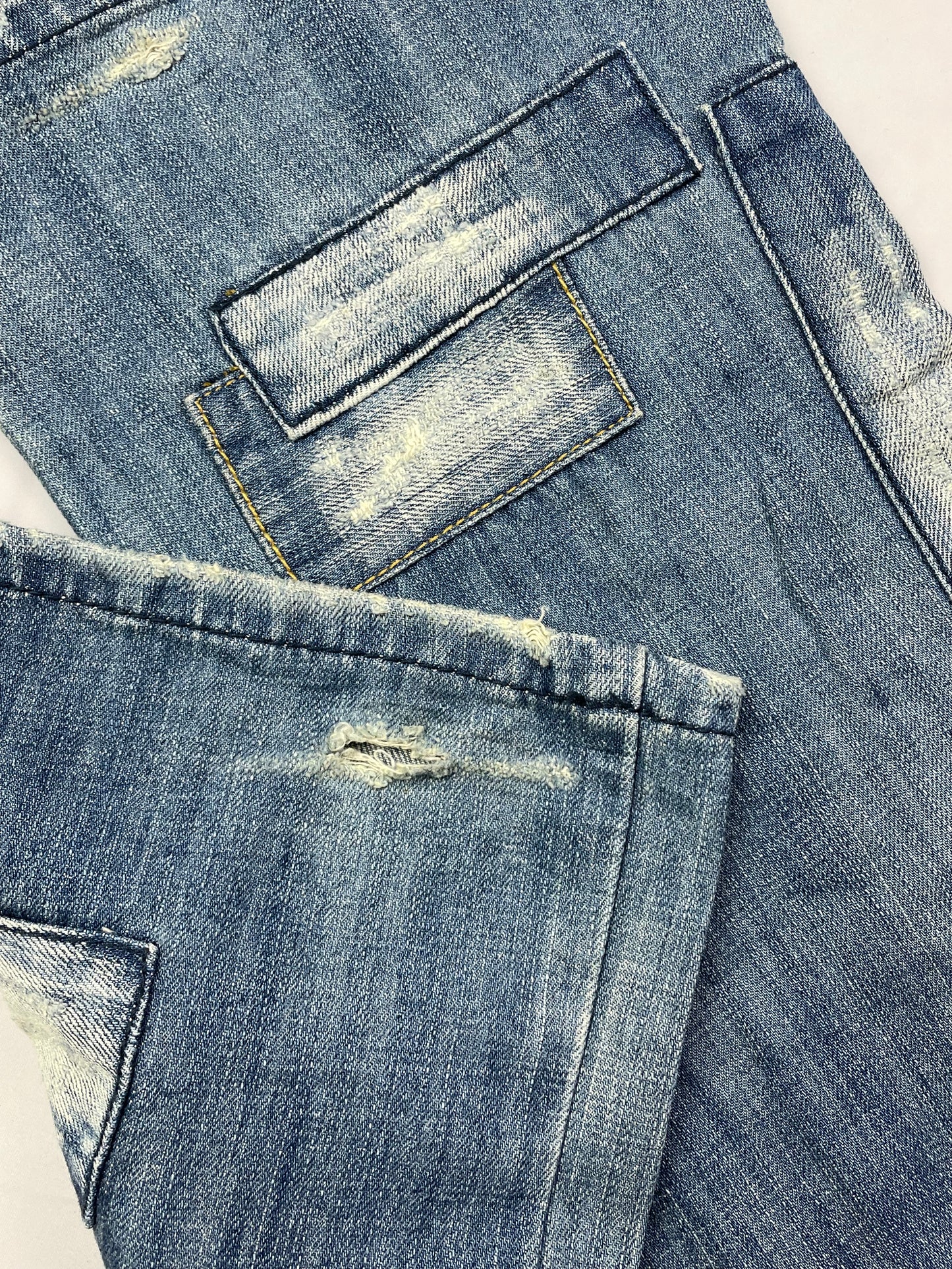 Vintage Patched Denim Pants