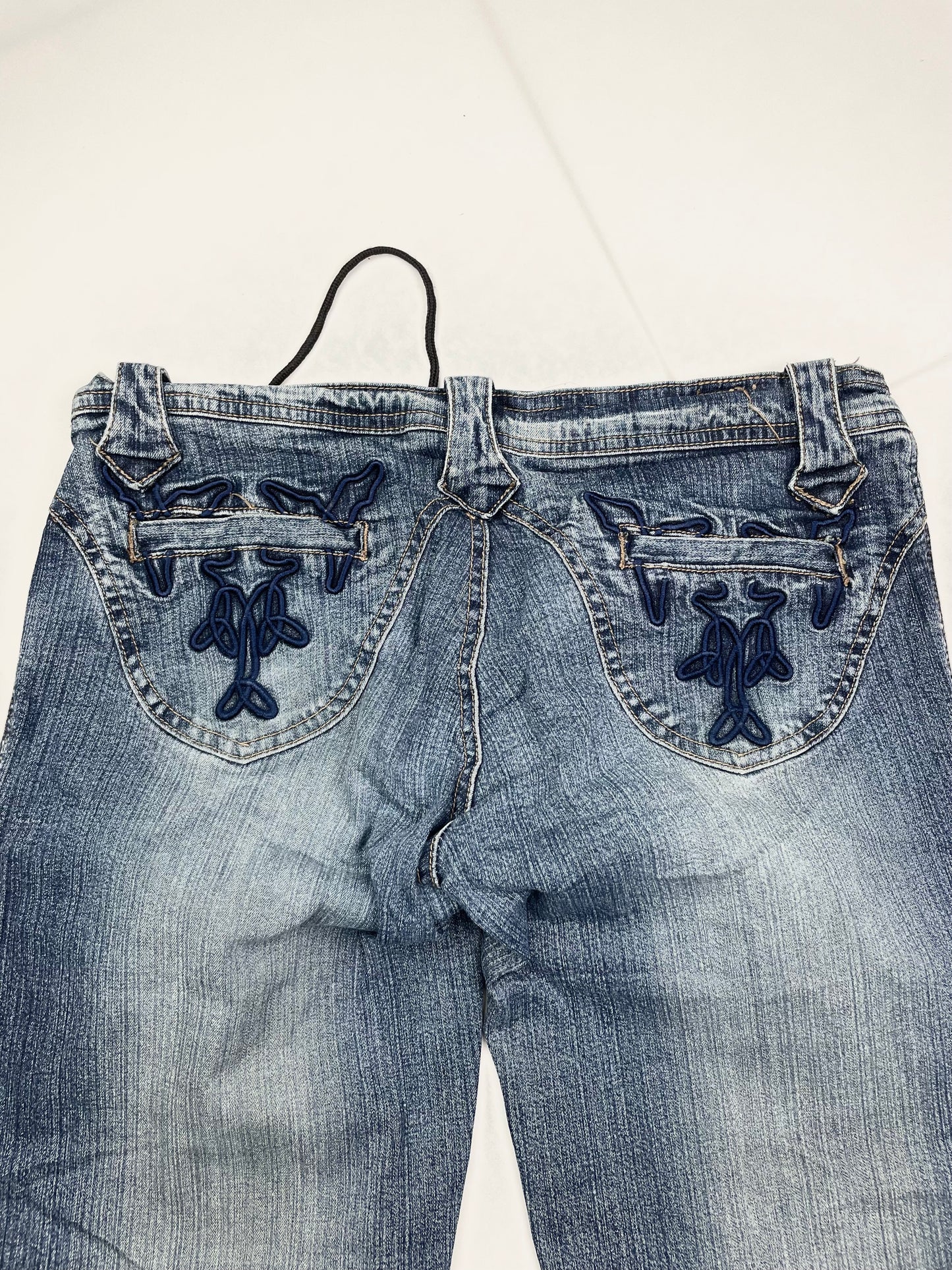 Vintage japanese Heavy Embroidered Denim
