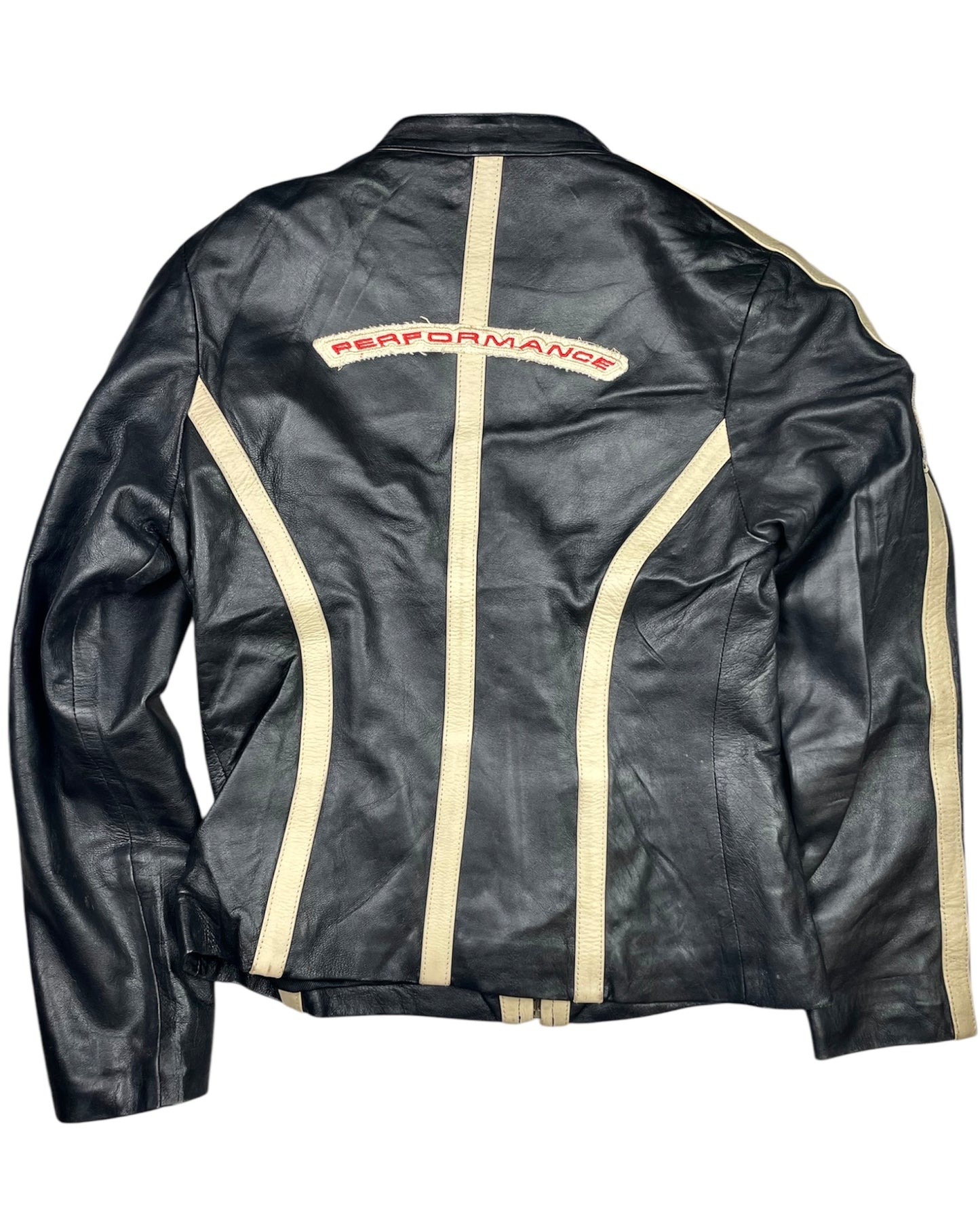 Vintage Genuine Leather Moto Jacket