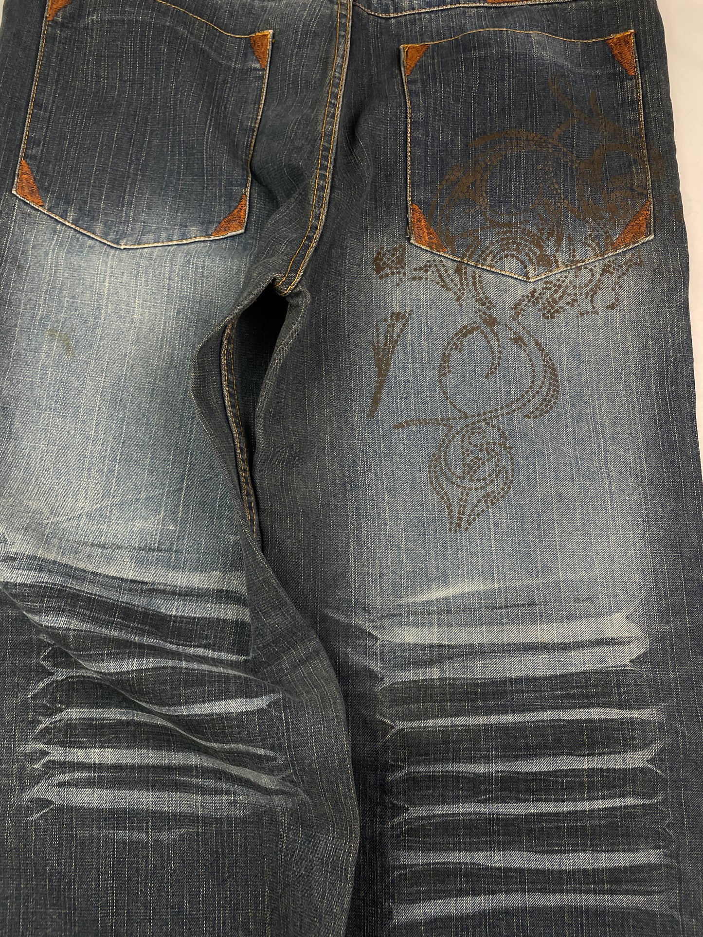 Y2k Studded & Embroidered Denim Pants