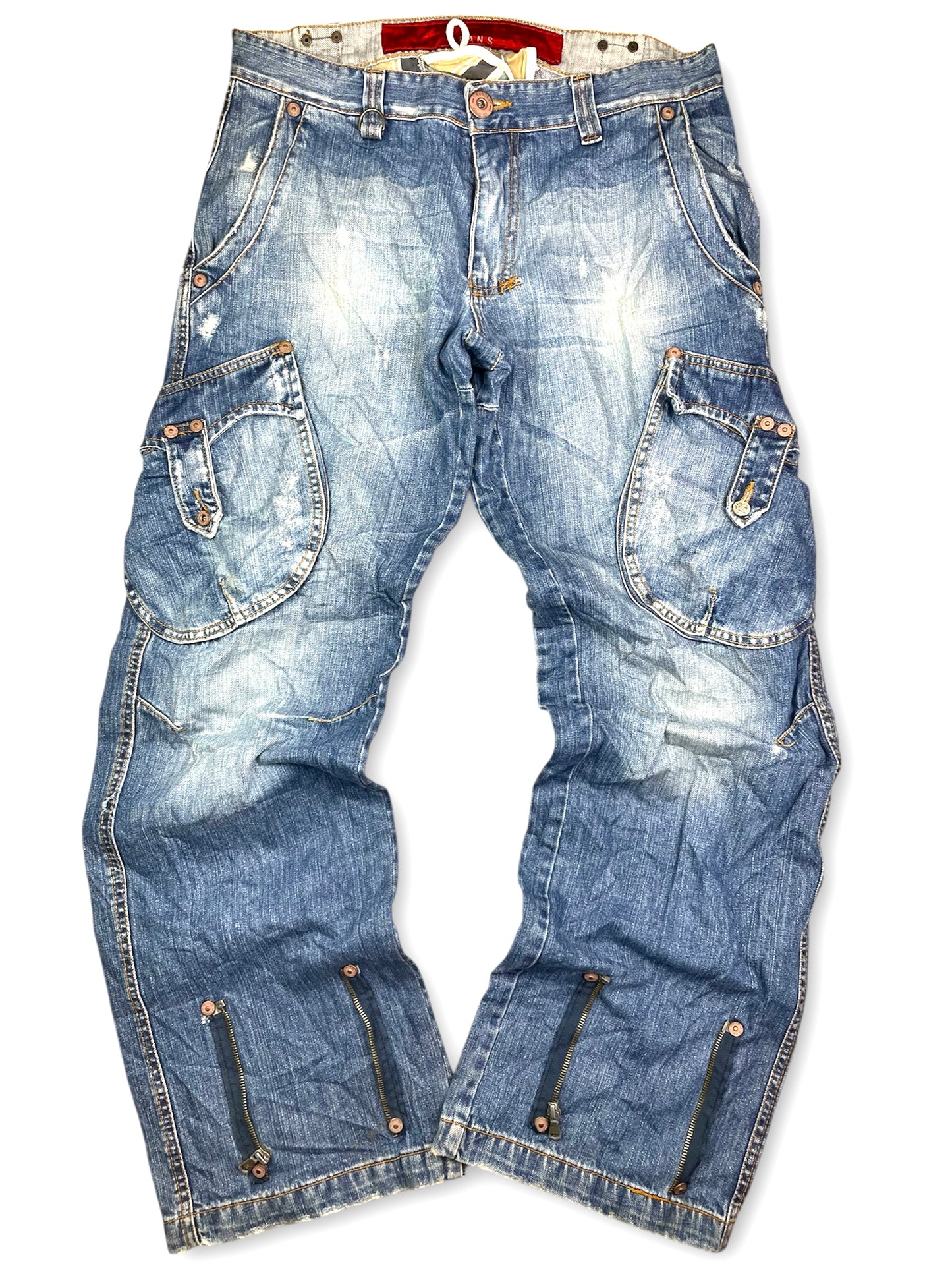 Y2k Heavyweight Washed Cargo Pants