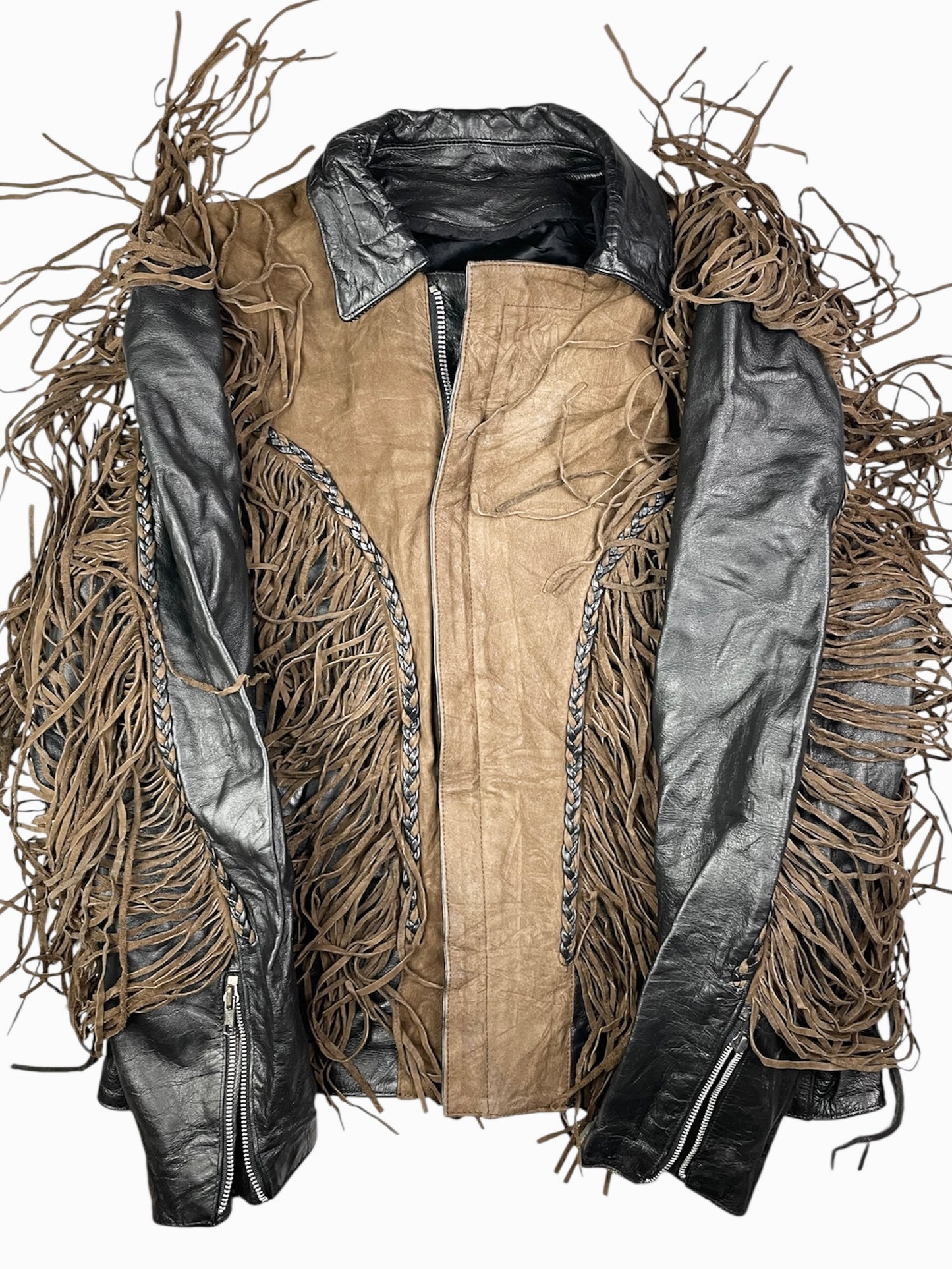 Vintage 80’s Cow-Boy Fringe leather jacket