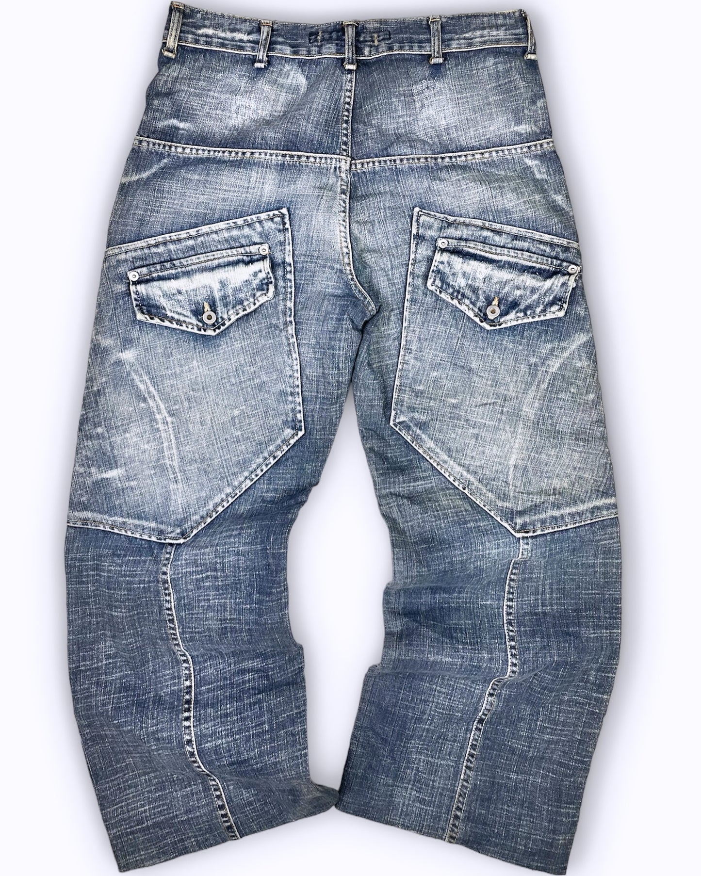 Vintage Japanese Brand Washed Denim Pants