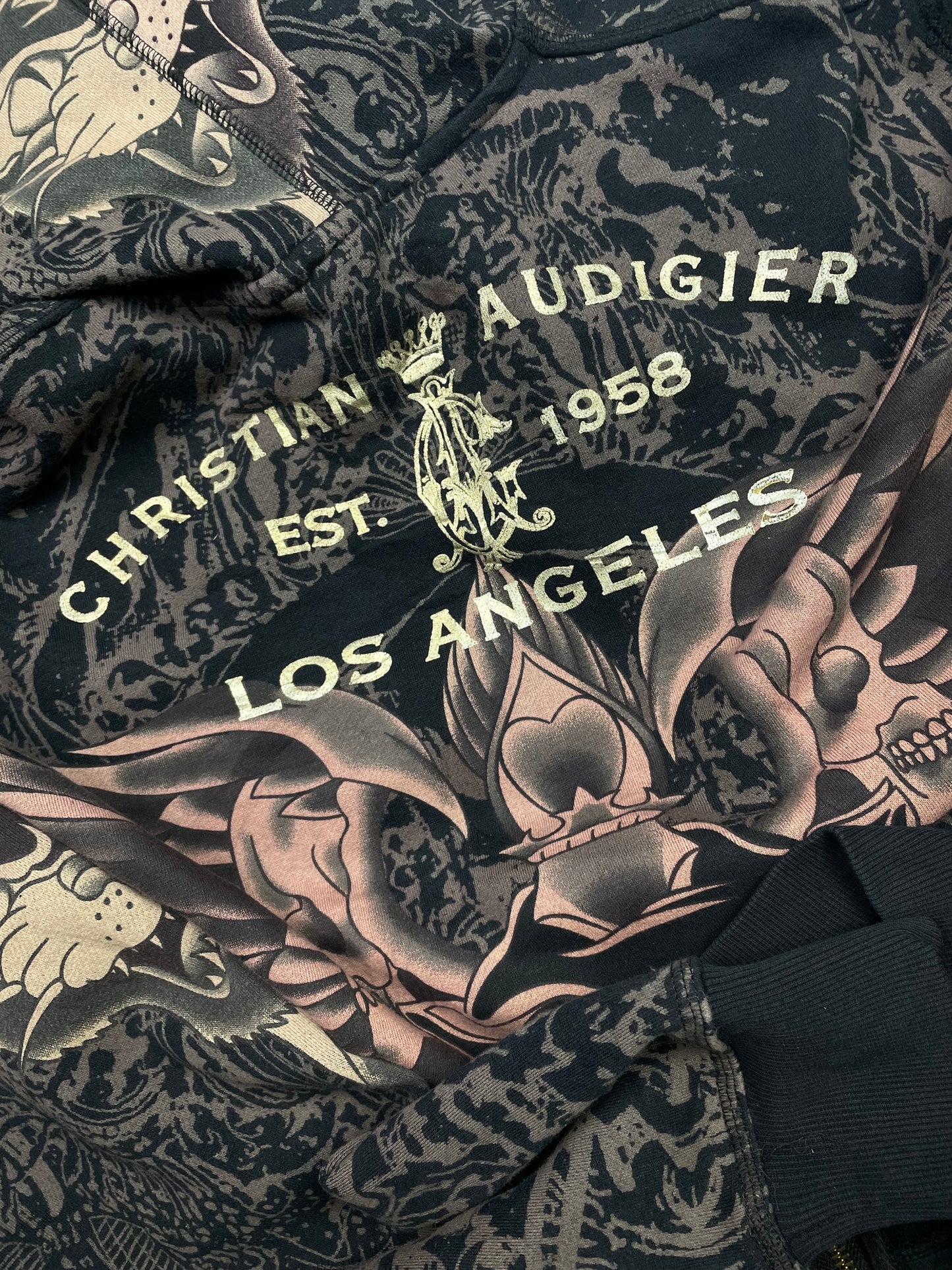 Vintage Christian Audiger “Rhinestones” Hoodie