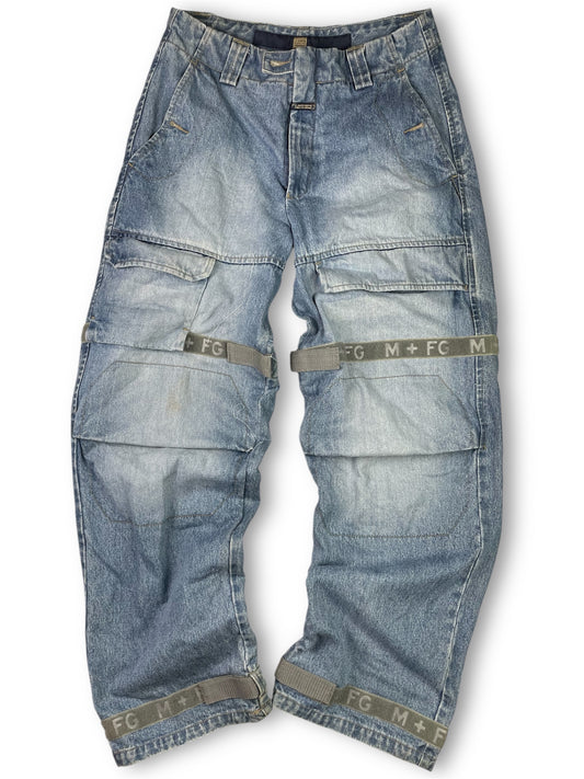 Vintage Marithe François Girbaud Striped Denim