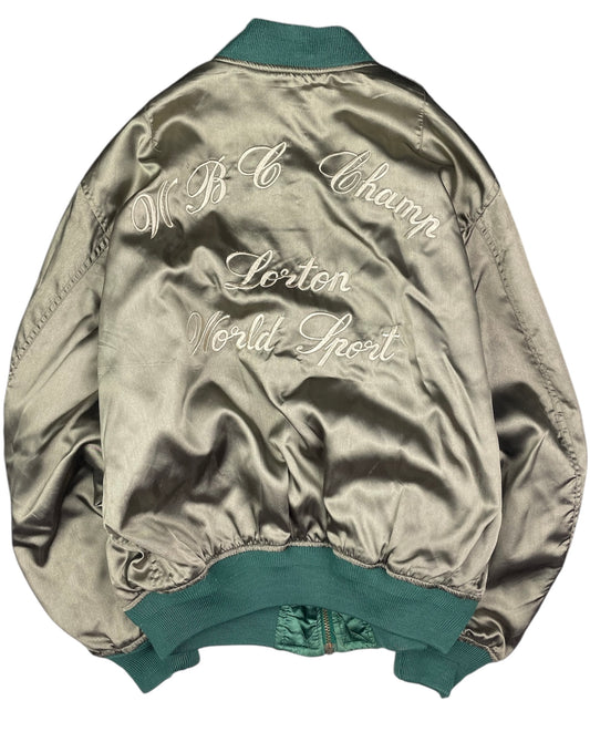 70’s Vintage Satin Double faced Bomber jacket