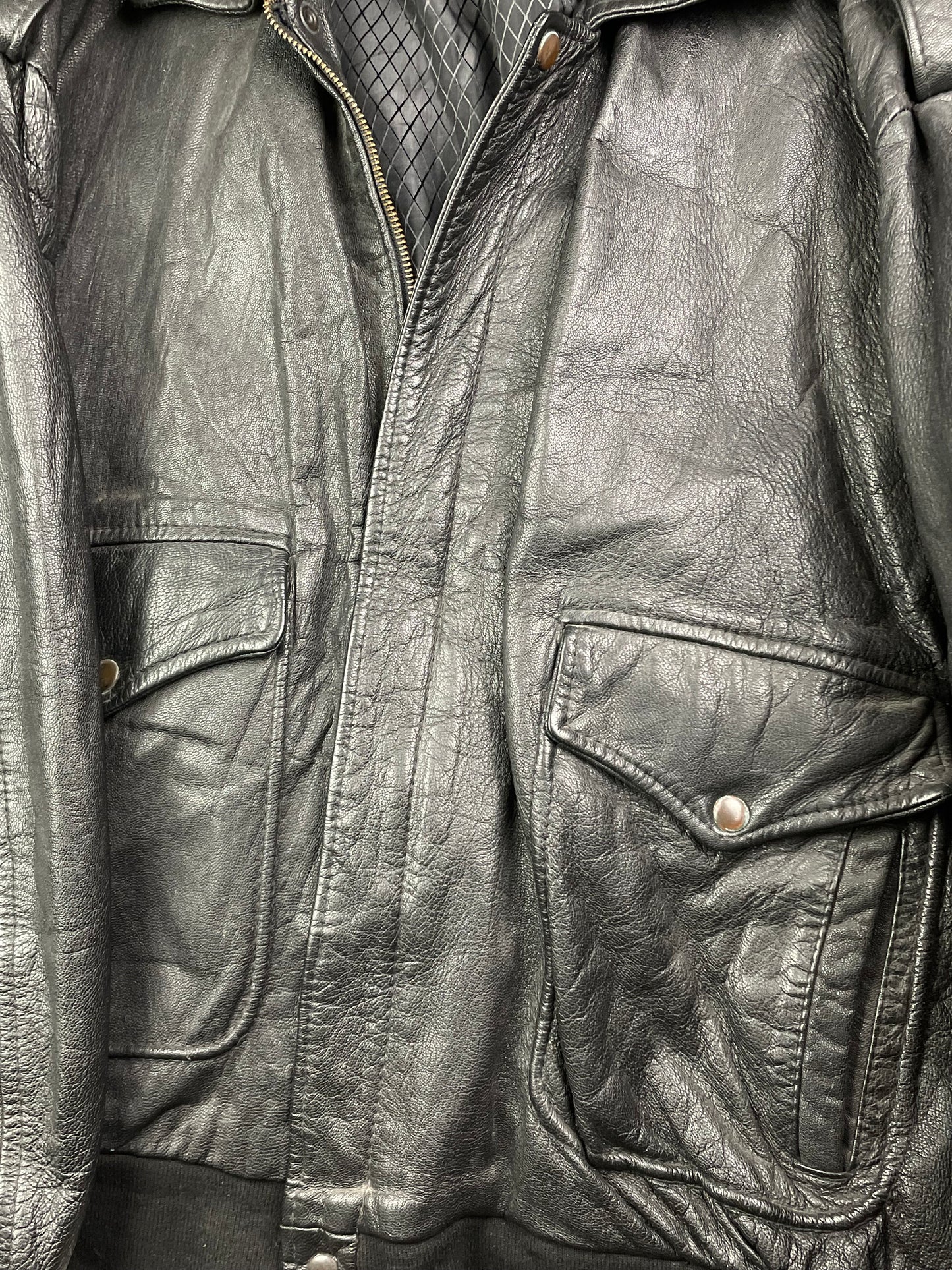 Vintage Horsehide leather bomber jacket