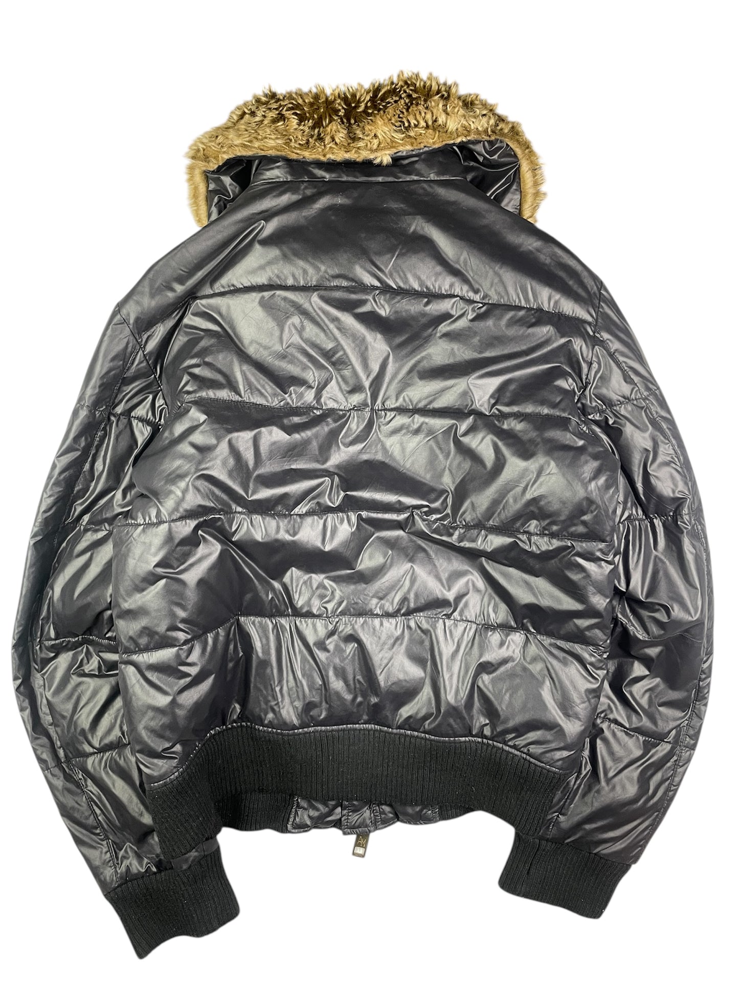 Y2k Antony Morato Fur collar puffer jacket