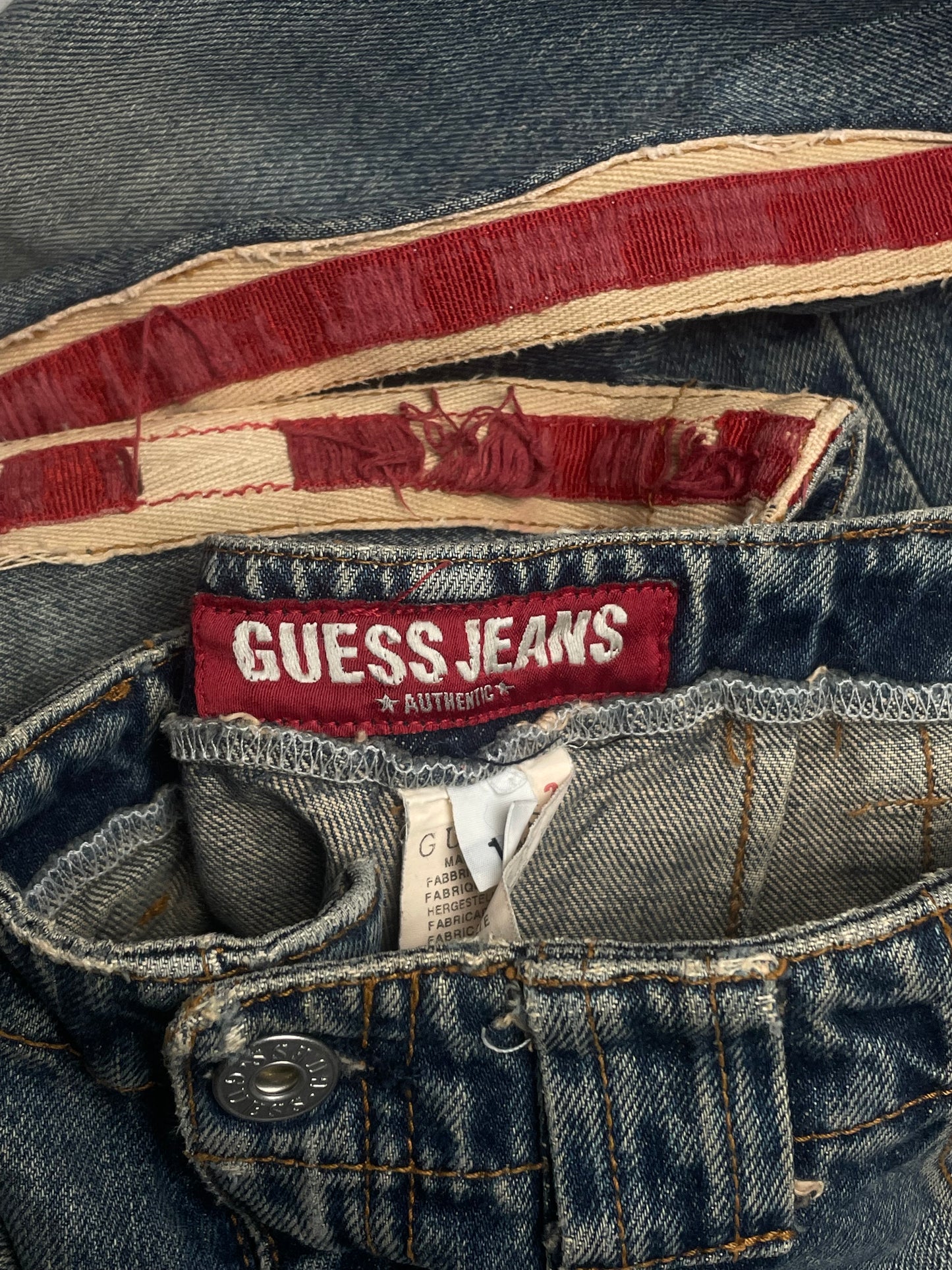 90’s Rare Guess Striped Denim Pants