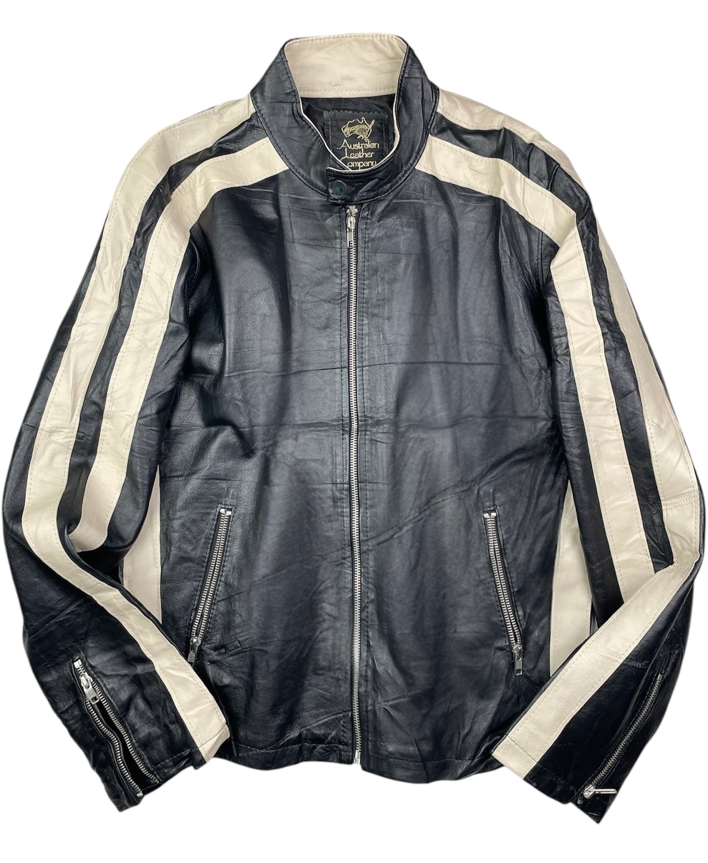 Vintage Leather Cafe Moto jacket