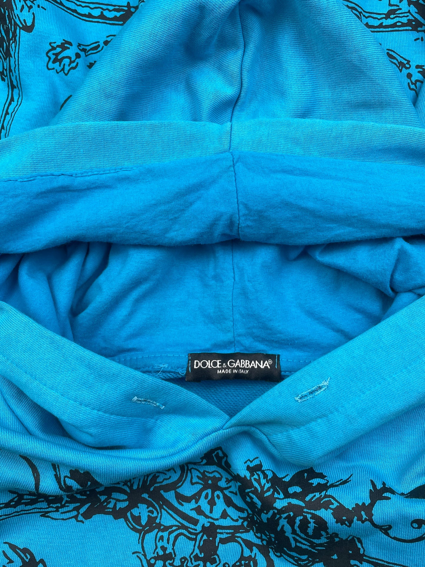 Y2k Dolce & Gabbana Allover Hoodie