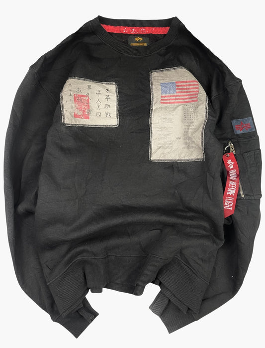 Vintage Alpha industries Patched Crewneck