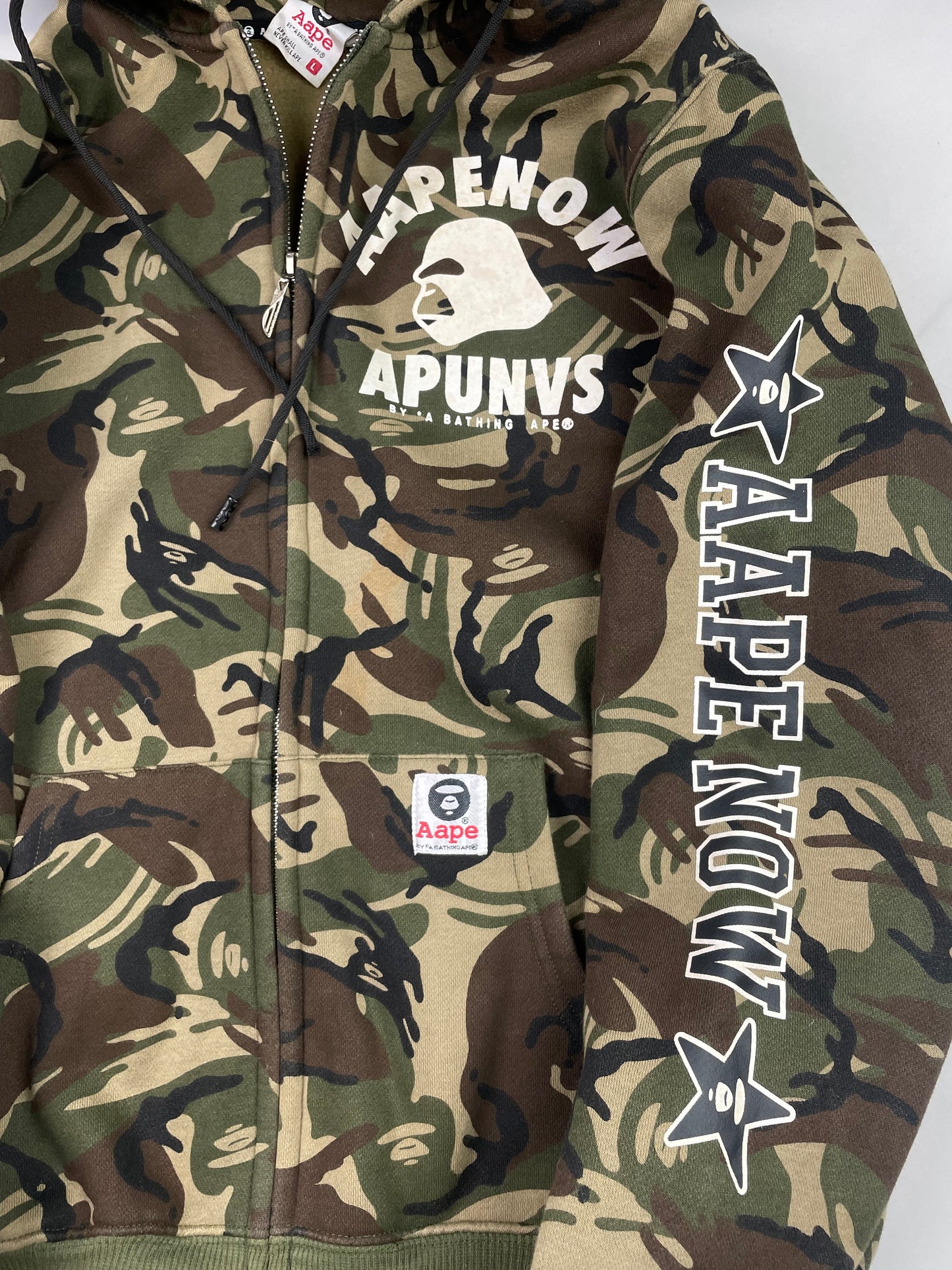 00’s Aape Camo Zip Up Hoodie