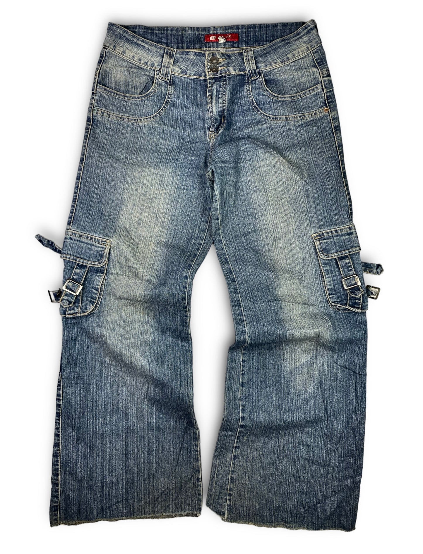 Vintage Japanese Baggy Cargo Denim Pants