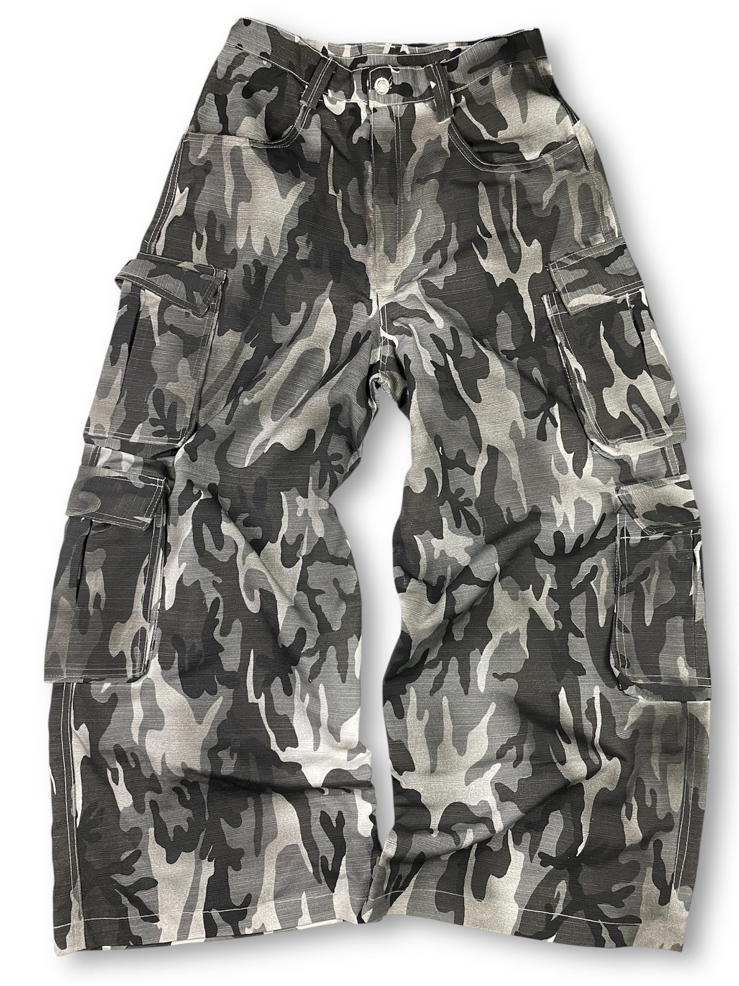 Baggy Dirty Washed Camo Pants