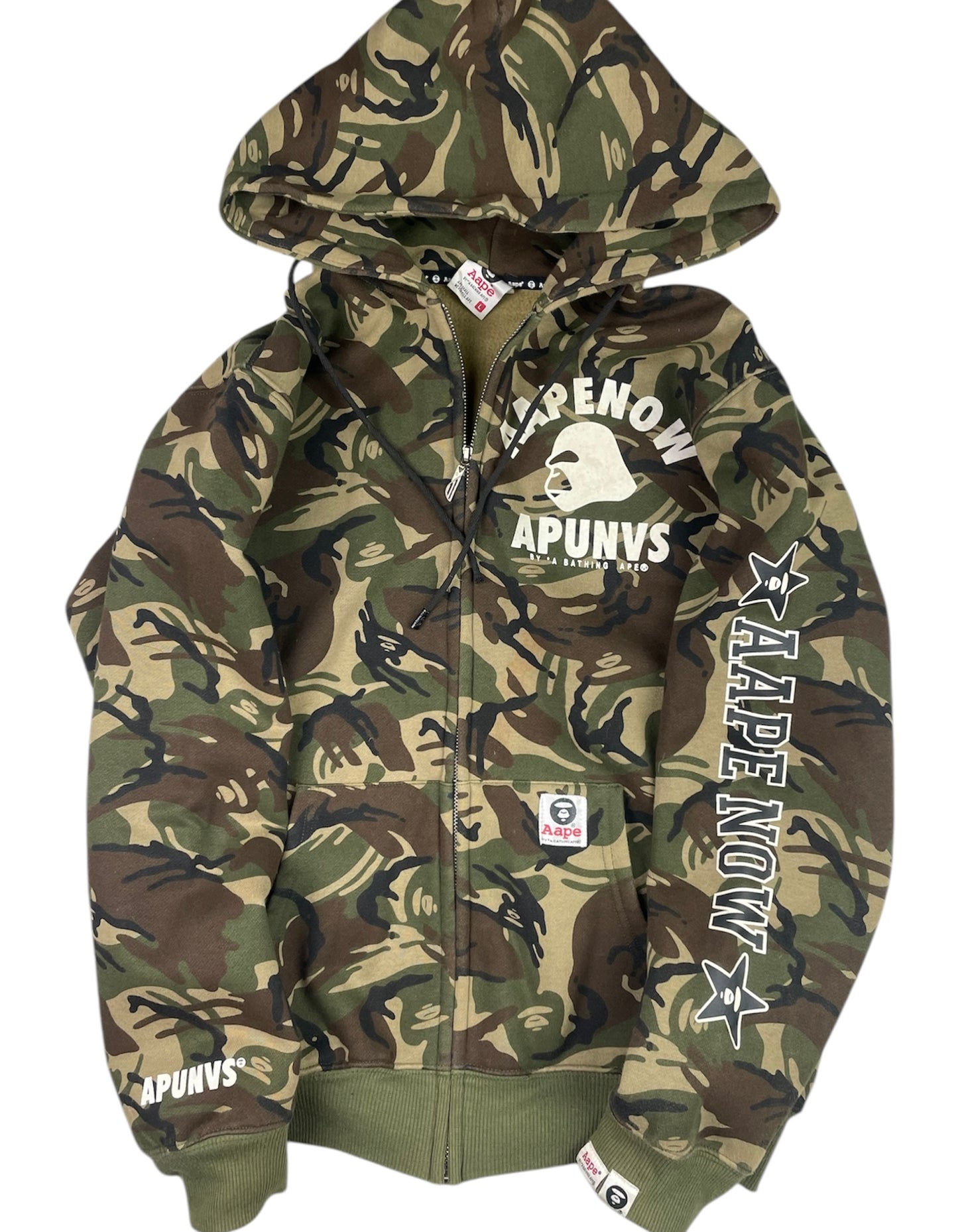 00’s Aape Camo Zip Up Hoodie