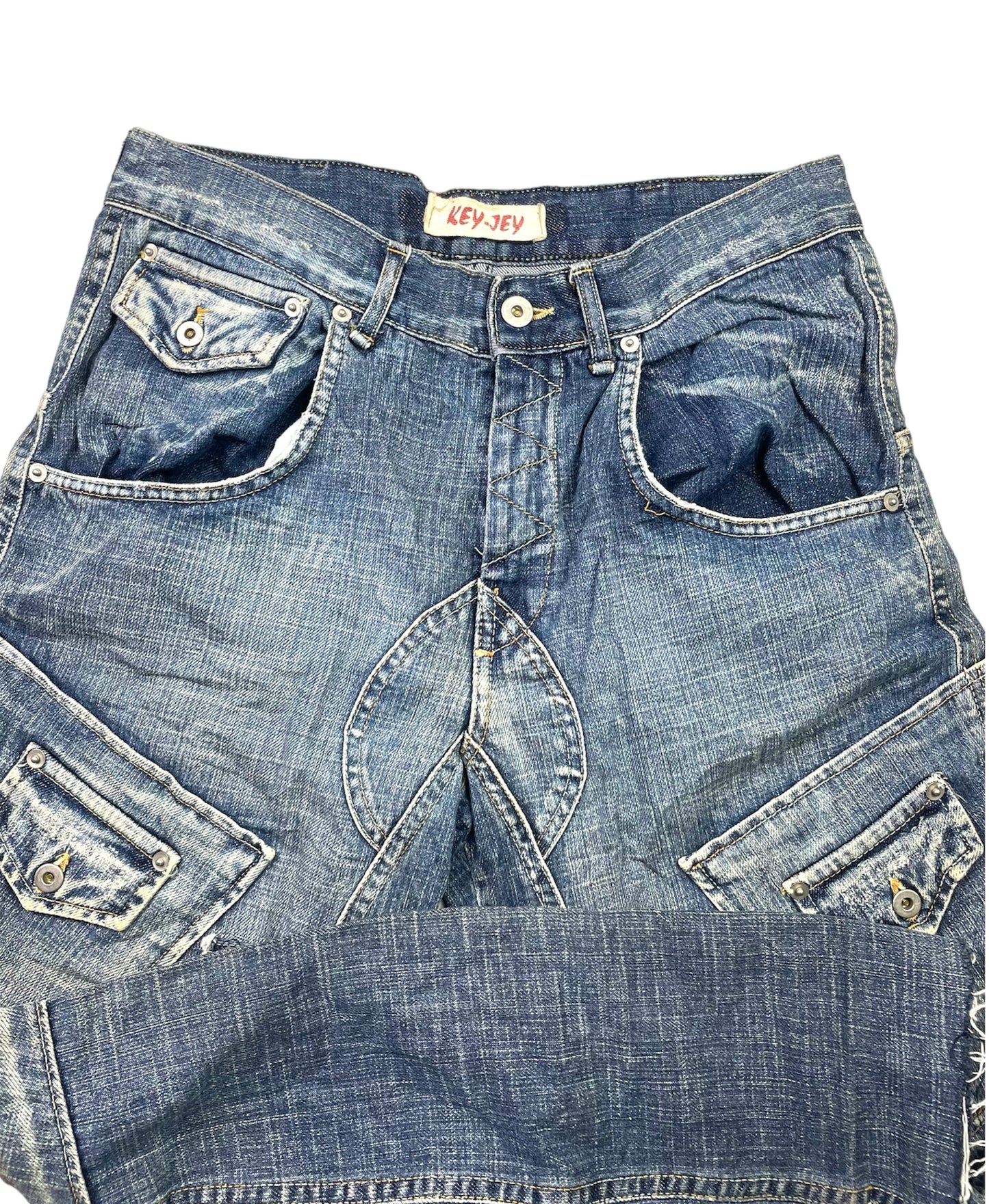 Vintage Japanese Brand Washed Denim Pants