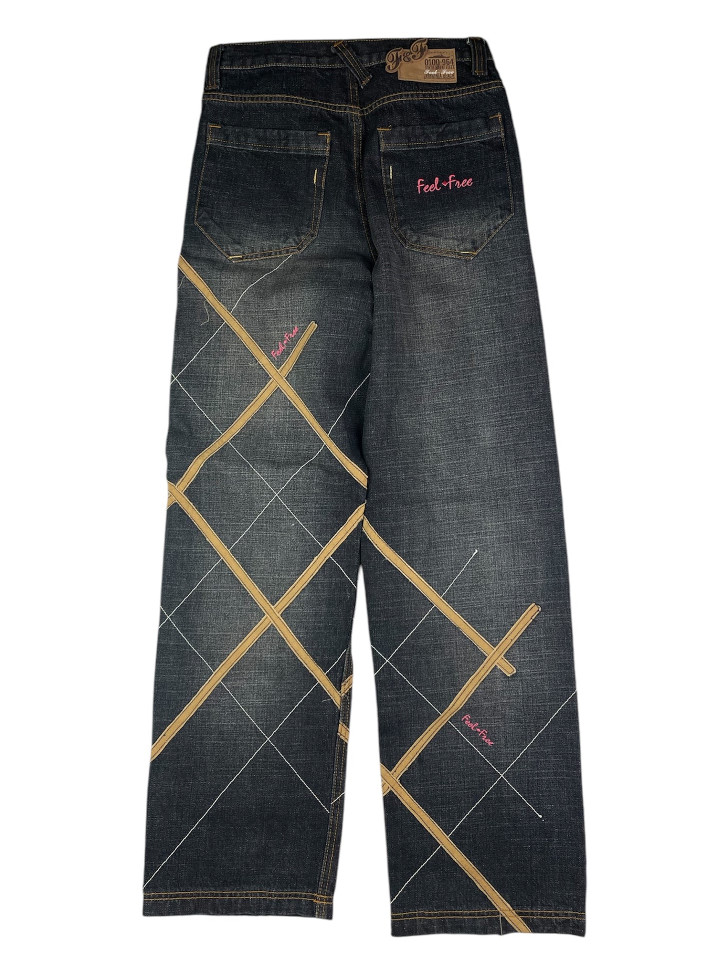 Y2k Baggy Strapped Denim pants