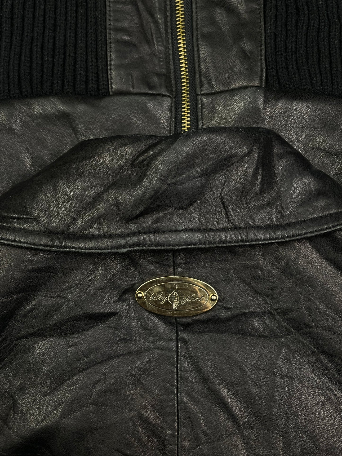 Y2k Baby Phat Genuine Leather jacket