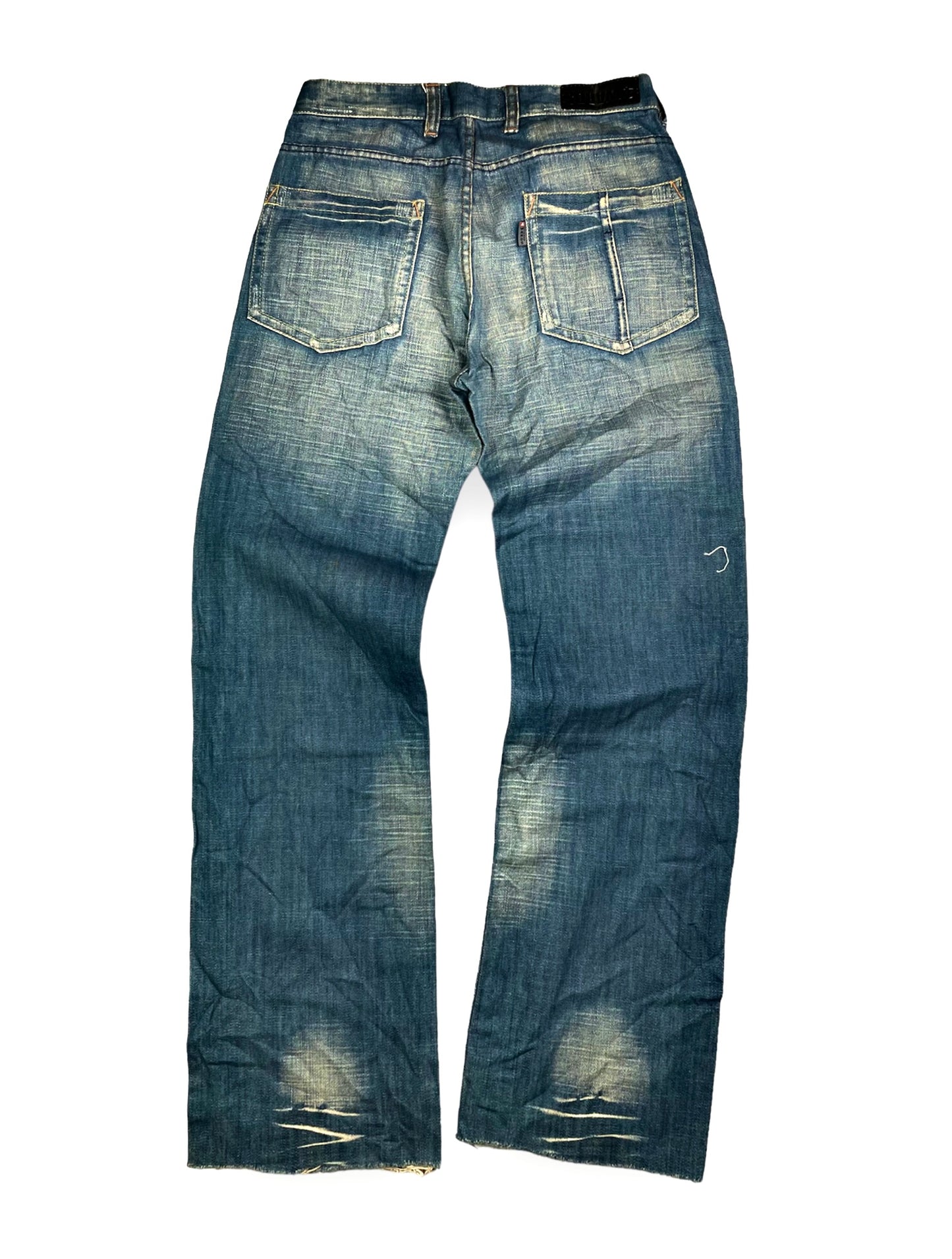 Vintage Washed Denim Pants