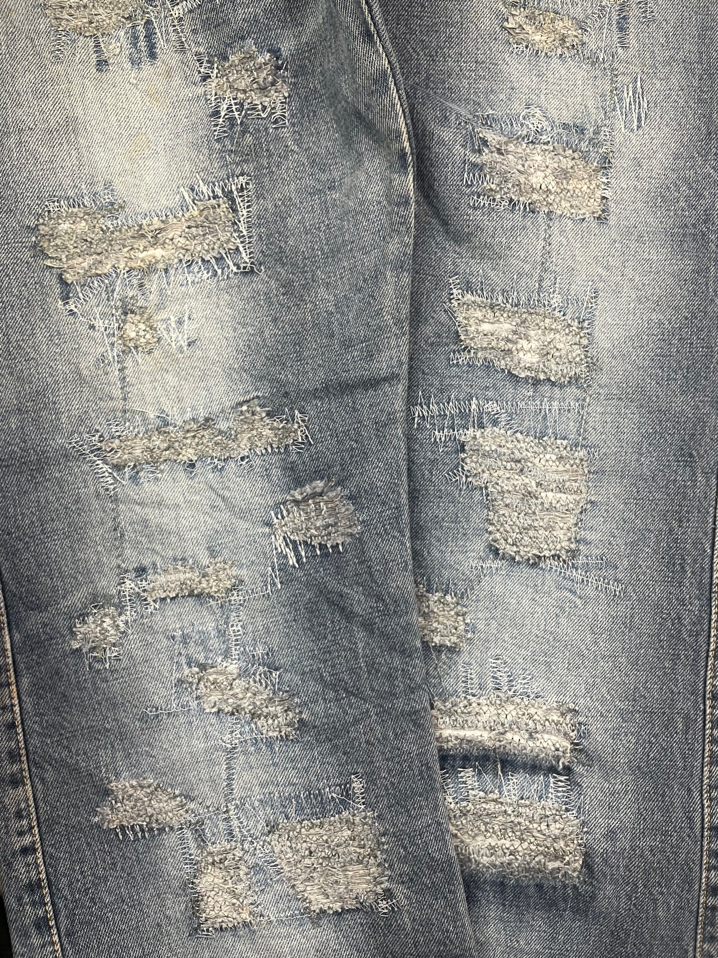 Vintage Distressed Denim Pants