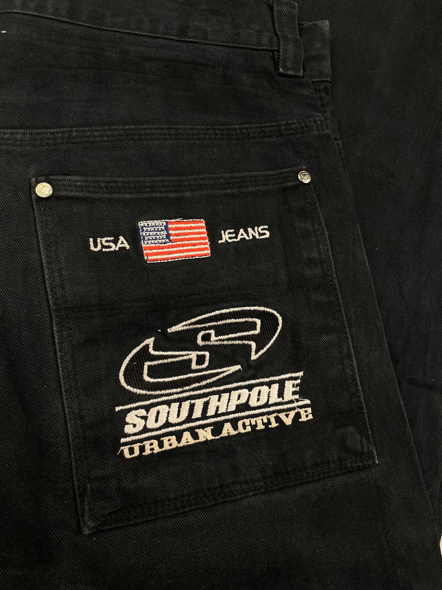 Y2k SouthPole Embroidered Denim Pants