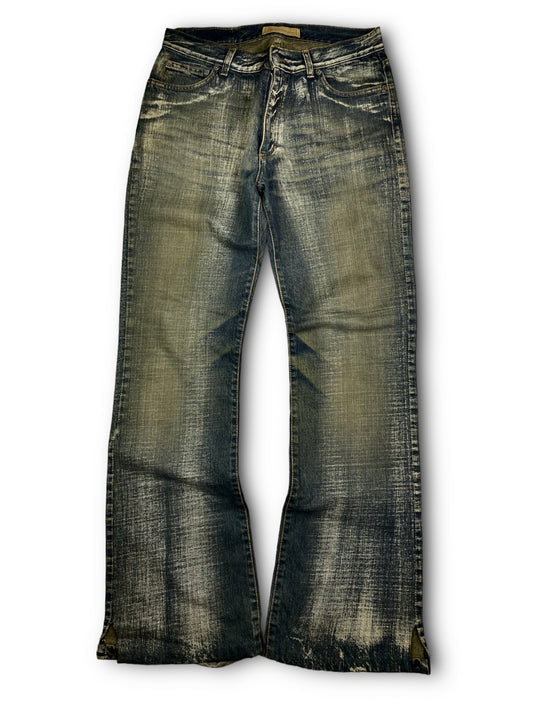 Vintage Dirty Washed Denim Pants