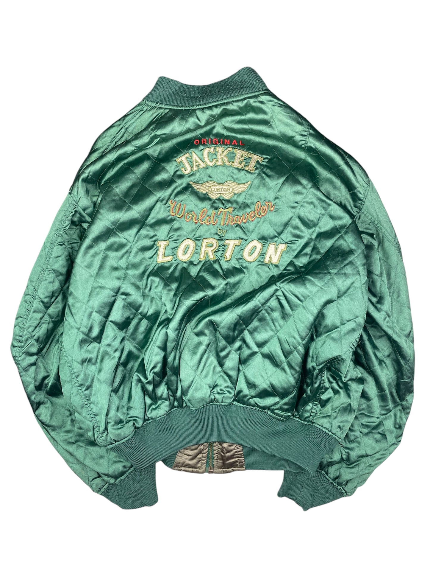 70’s Vintage Satin Double faced Bomber jacket