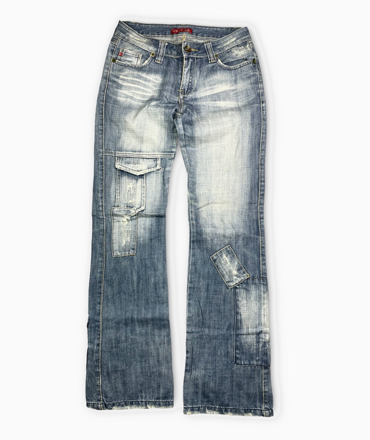Vintage Patched Denim Pants