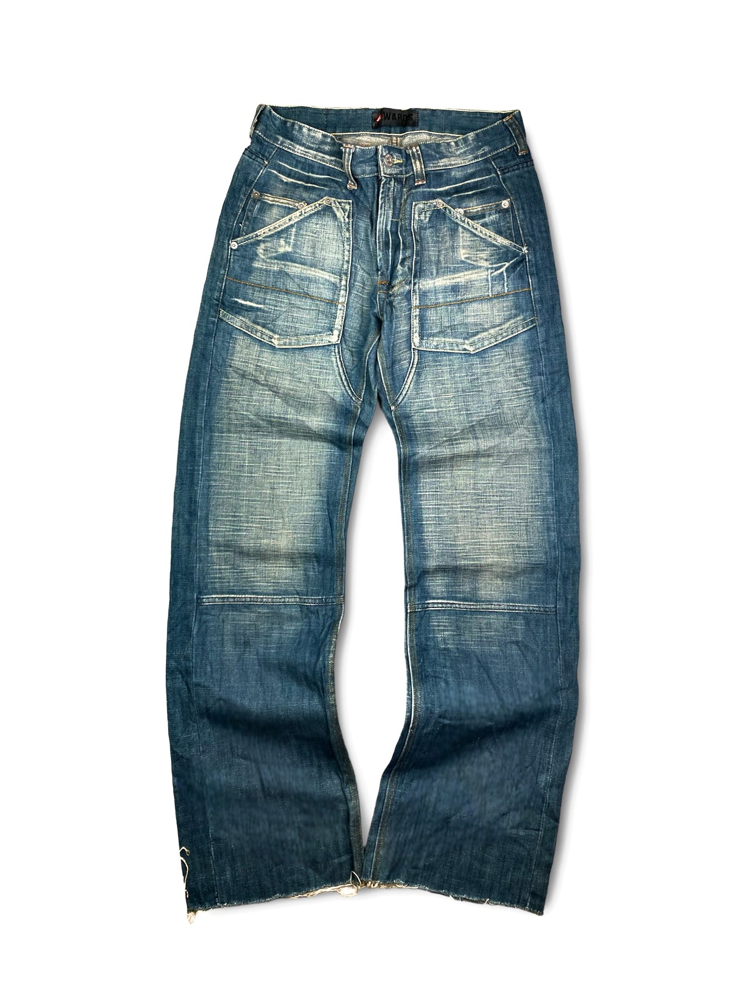 Vintage Washed Denim Pants