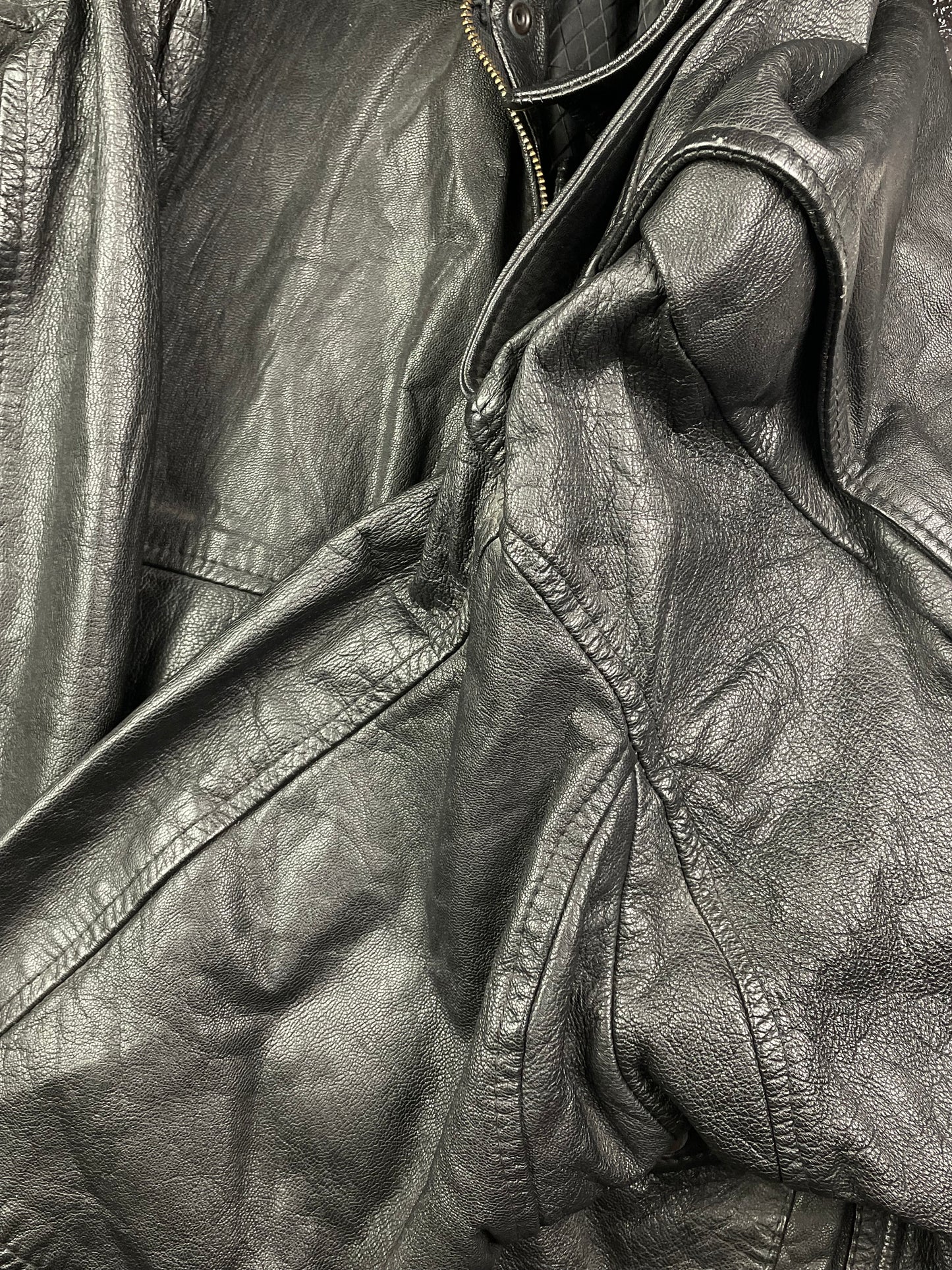 Vintage Horsehide leather bomber jacket