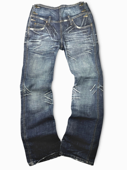 Vintage Japanese Washed Denim Pants