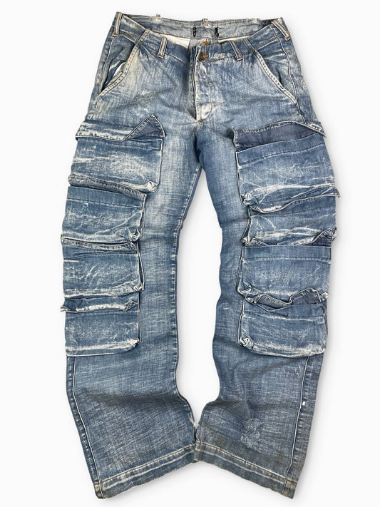 Vintage Multipocketed Japanese Denim Pants
