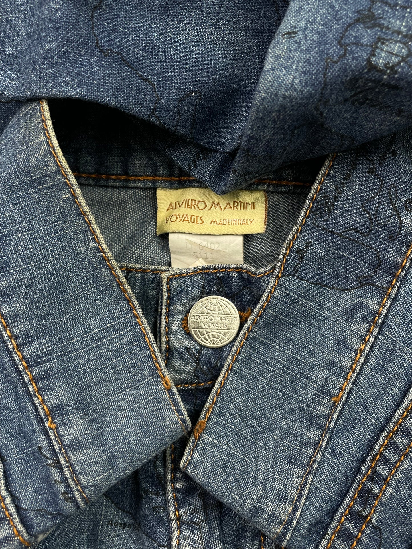 Vintage Alviero Martini Geo Denim