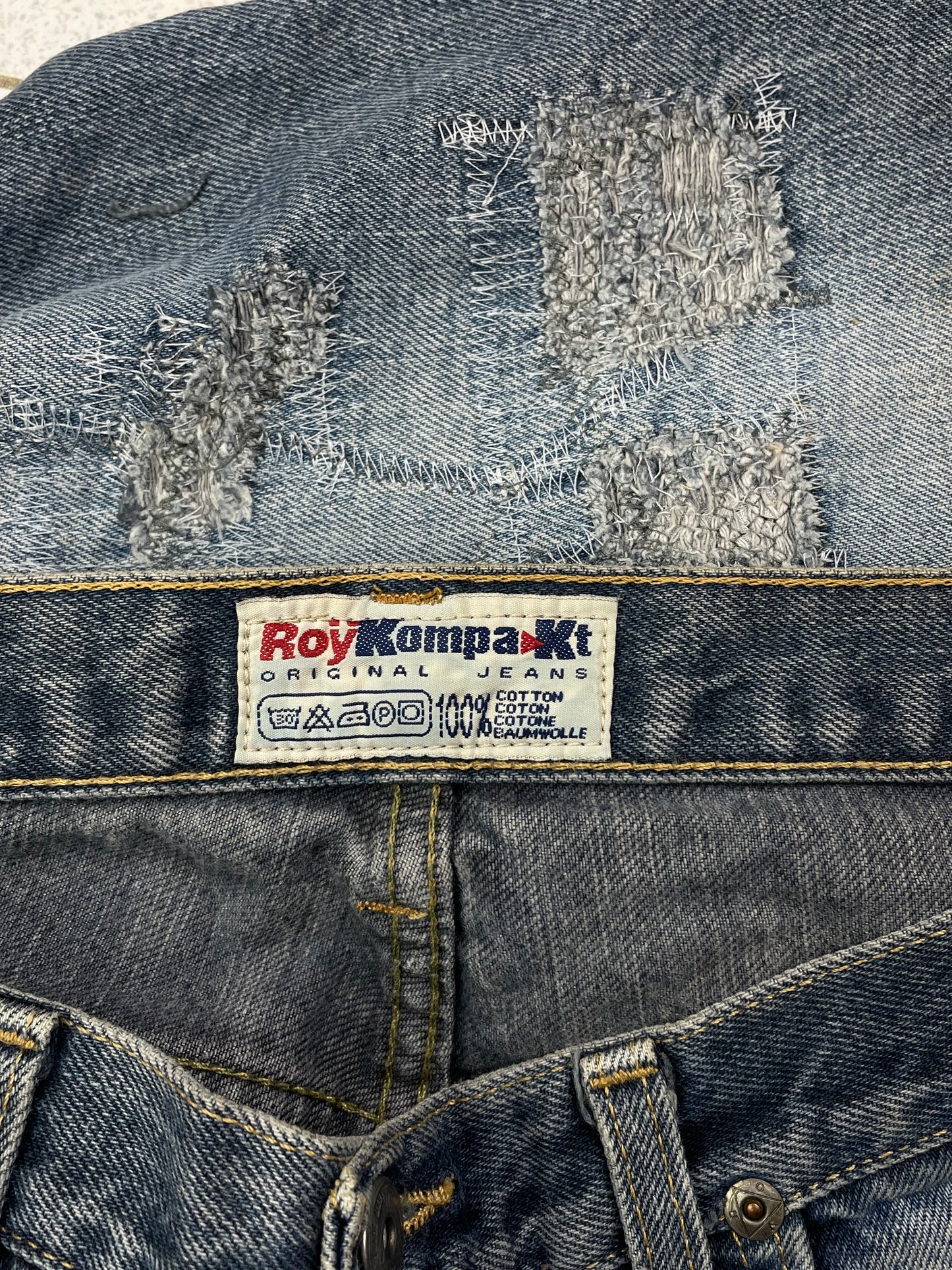 Vintage Distressed Denim Pants