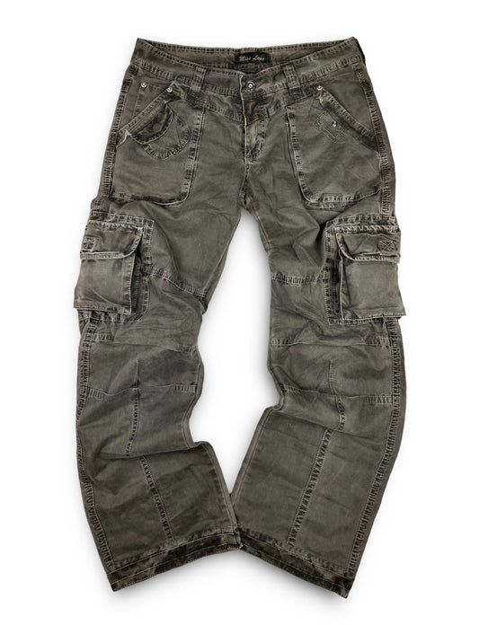Vintage Y2k Brown Washed Cargo pants