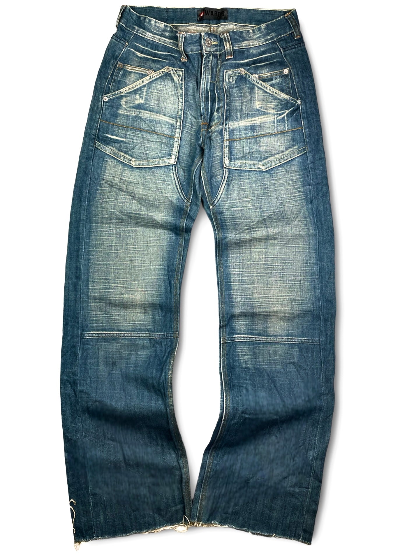 Vintage Washed Denim Pants