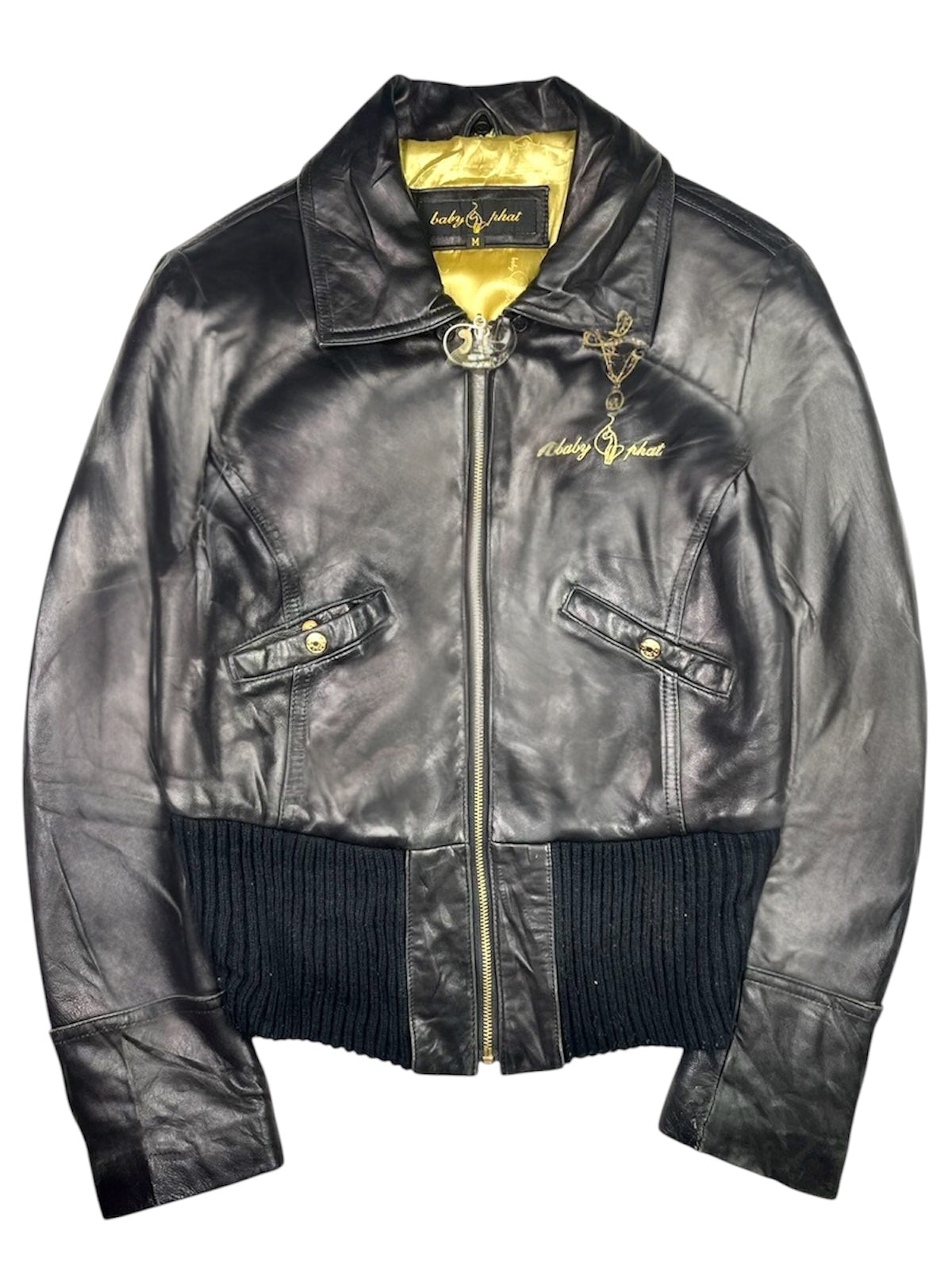 Y2k Baby Phat Genuine Leather jacket