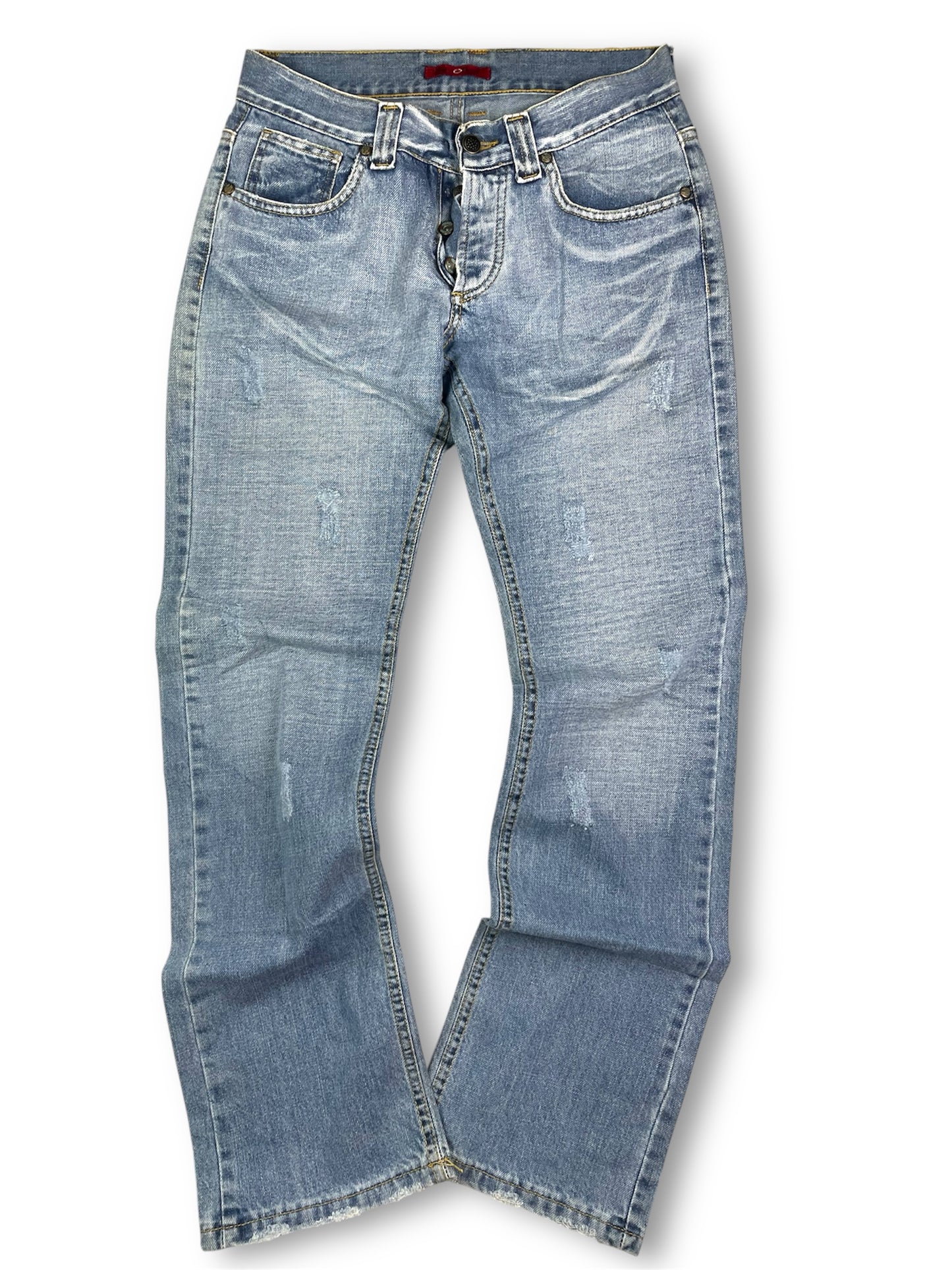 Y2k Angel Devil Printed Denim Pants