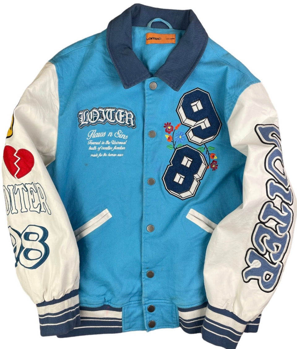Loiter “FlawsNSins” Varisty jacket