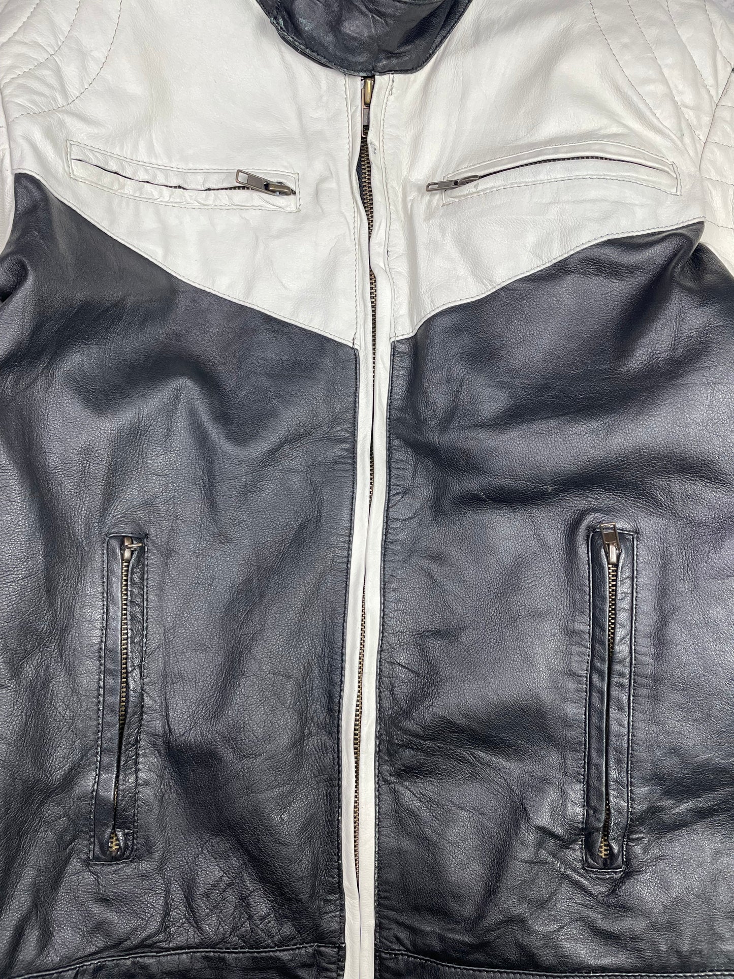 Vintage Leather Moto jacket