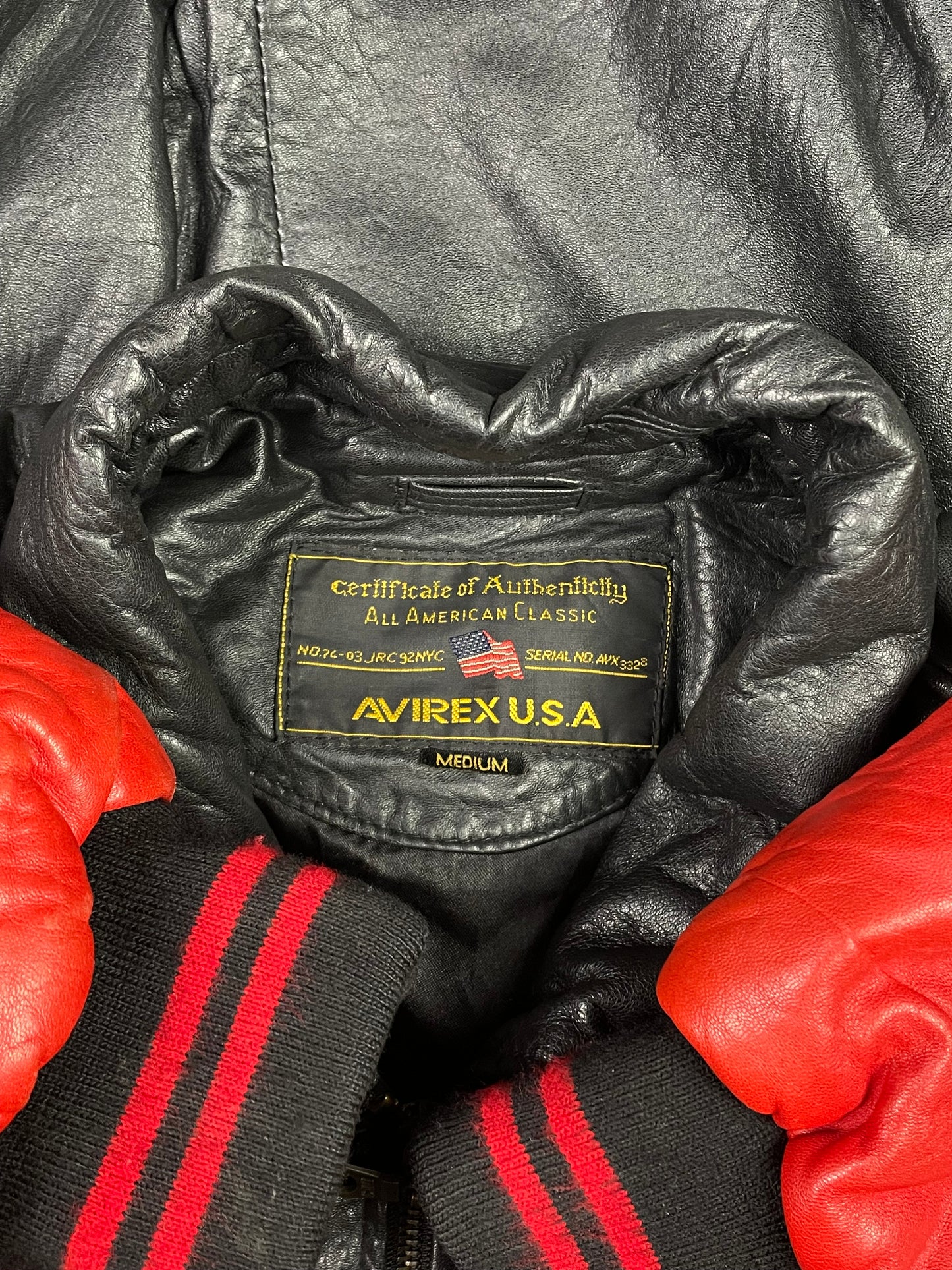 Avirex Veterans Memorial Leather jacket