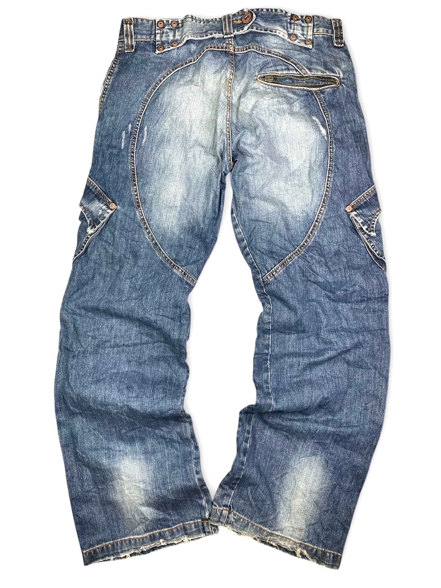 Y2k Heavyweight Washed Cargo Pants